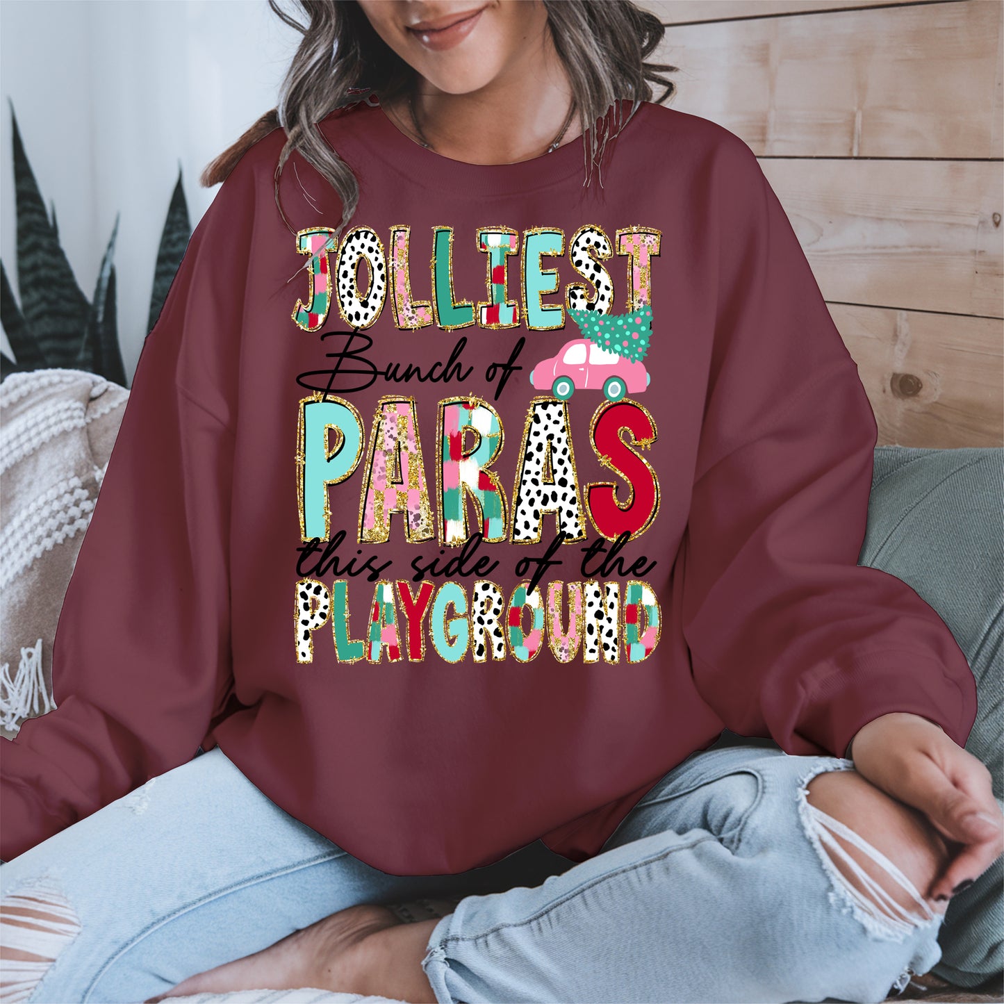 Jolliest Bunch of Teachers Christmas Shirt