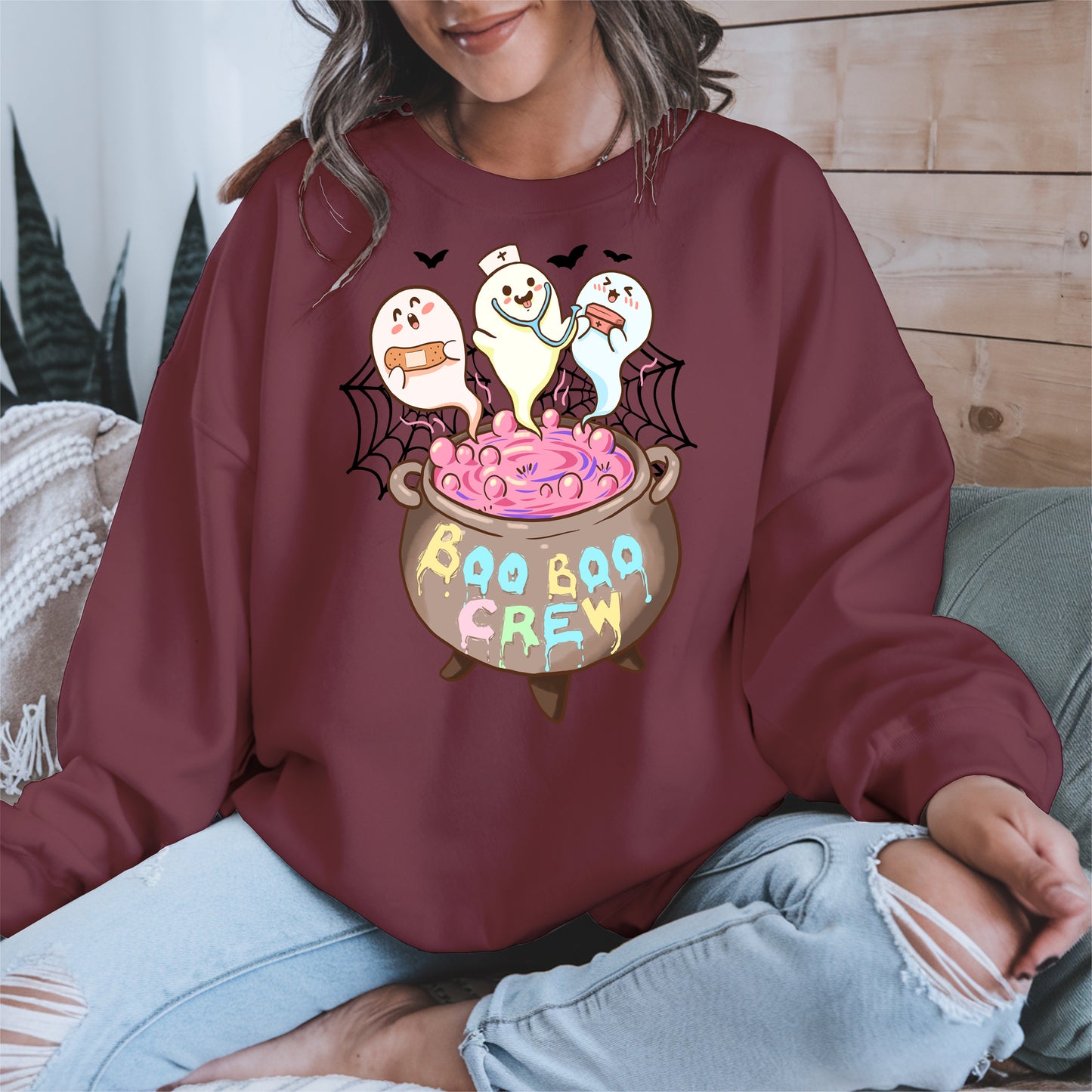 Boo Boo Crew – Cute Halloween Nurse Ghost Shirt
