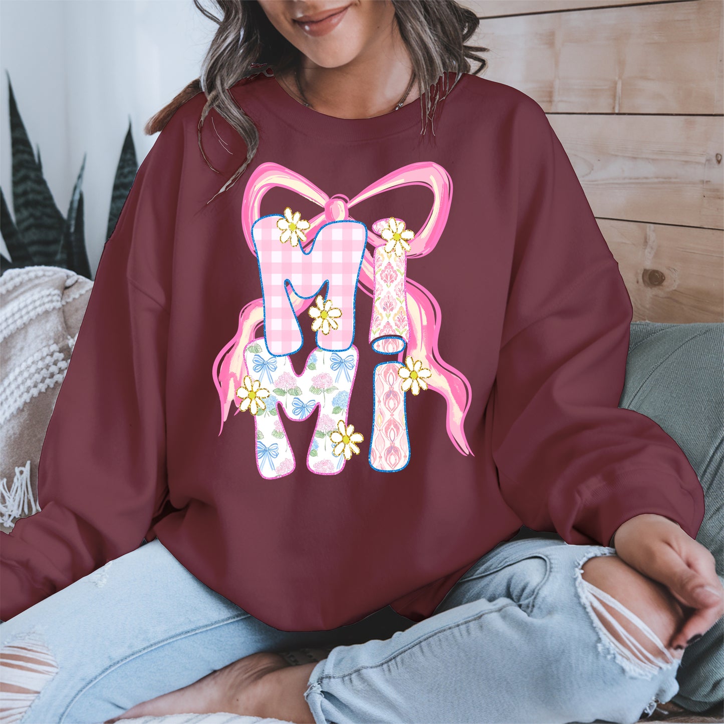 Cute MIMI Shirt Mother Tee Hoodie Sweatshirt Gift for Grandma