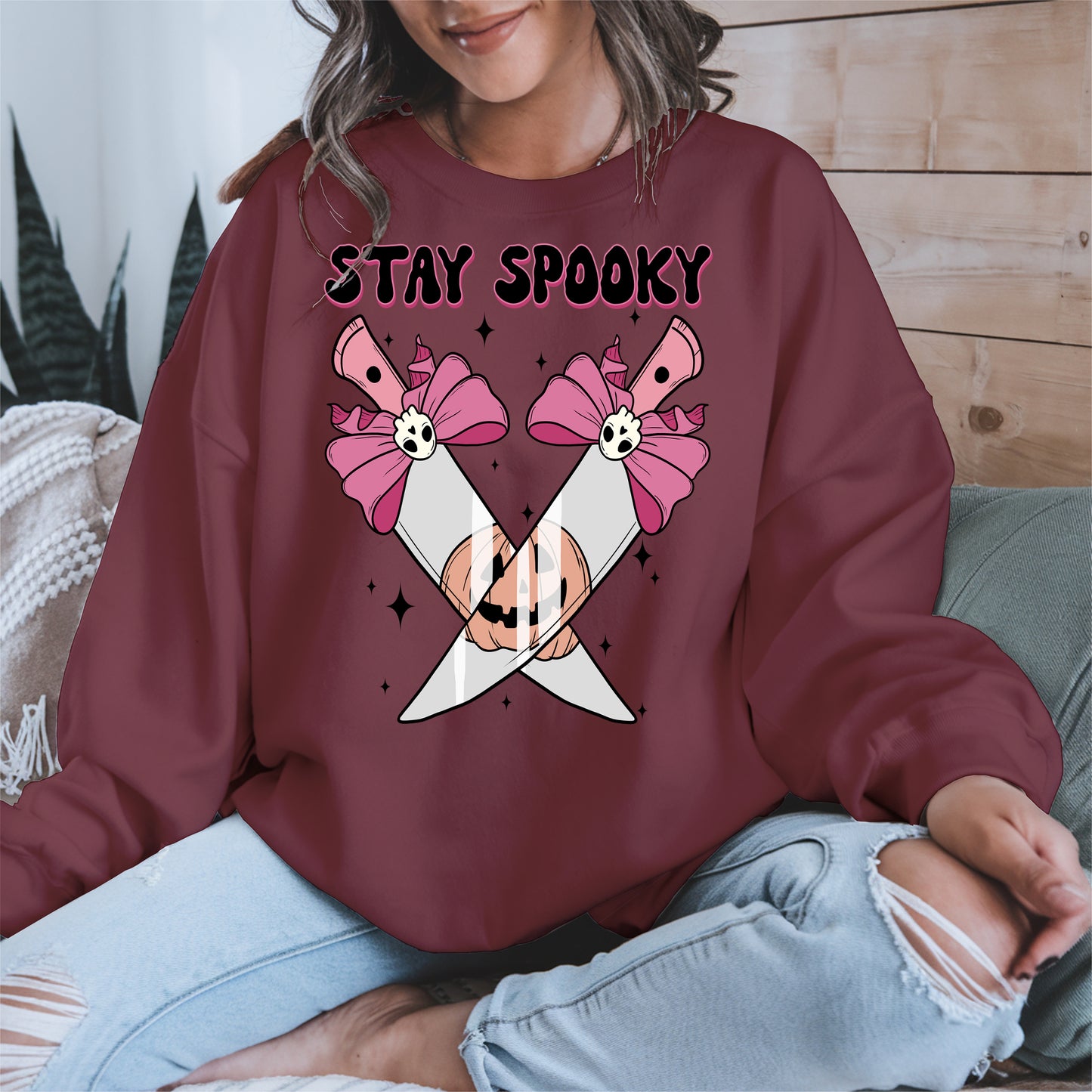 Stay Spooky Knife Halloween Shirt