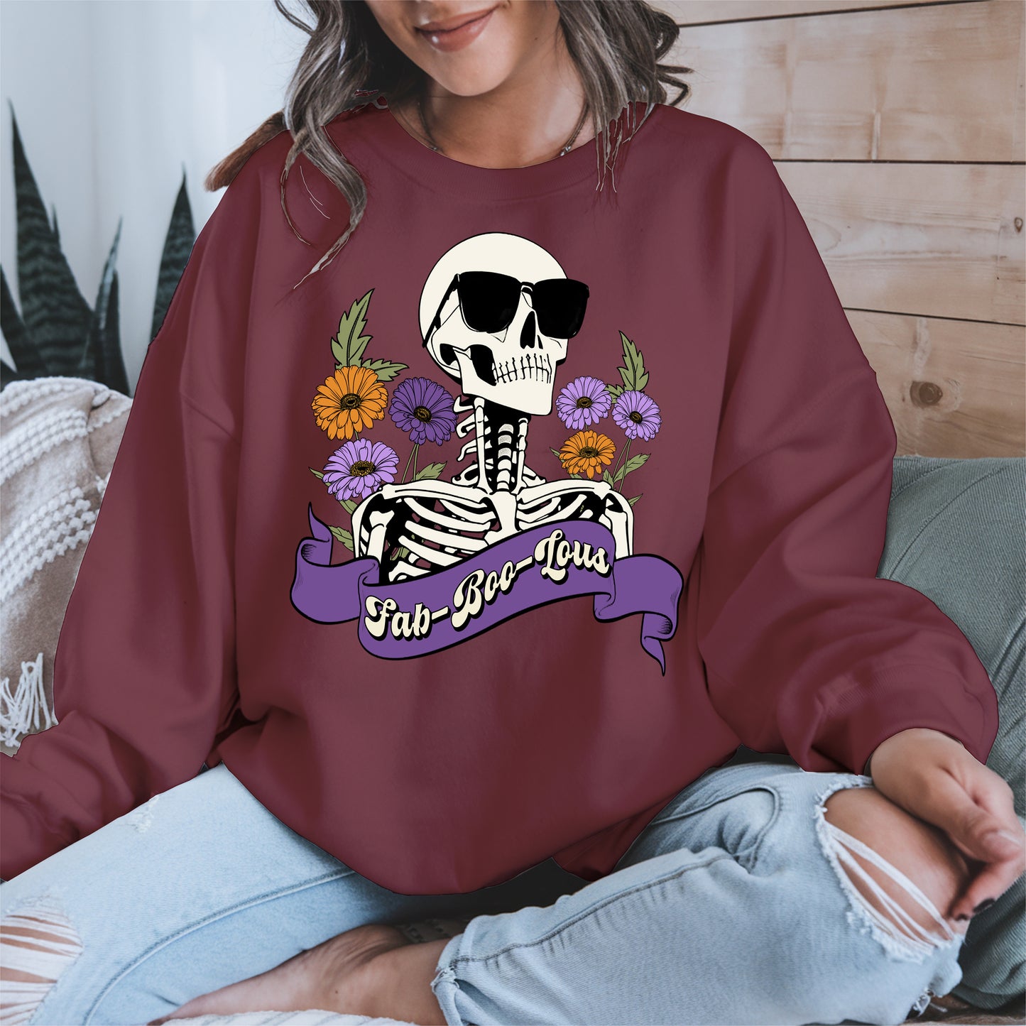 Fab-Boo-Lous Skeleton Halloween Shirt