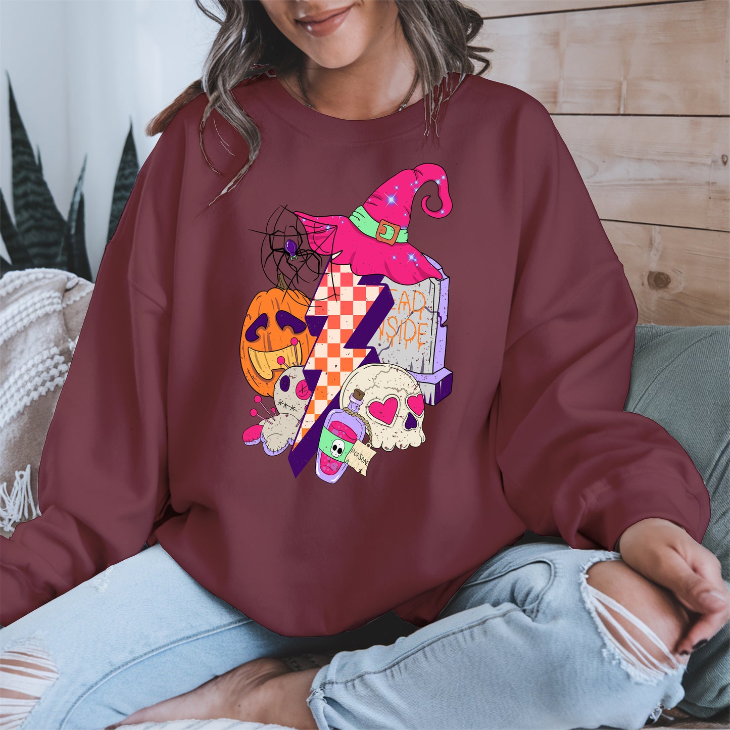 Witchy Lightning Halloween Shirt