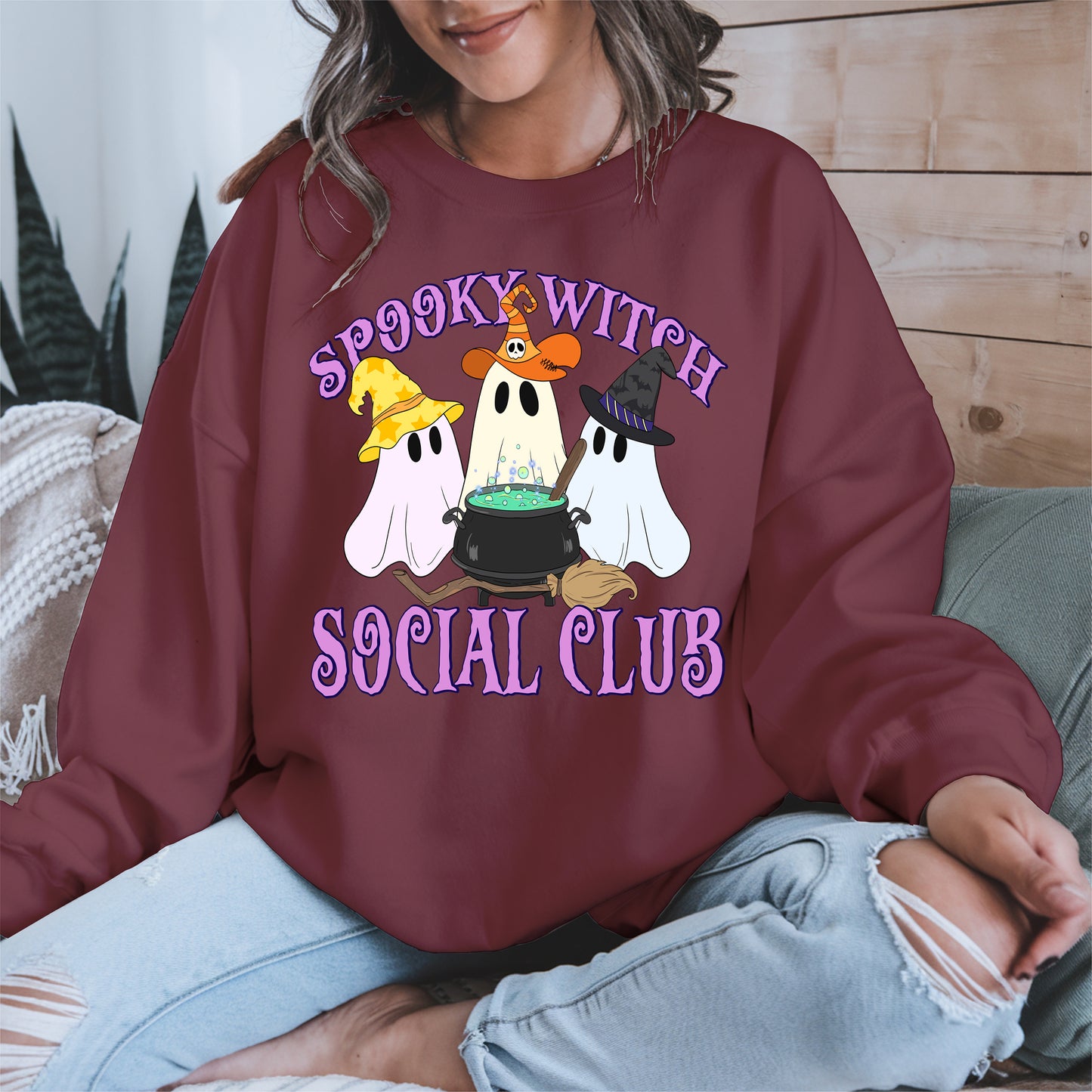 Spooky Witch Social Club Halloween Shirt