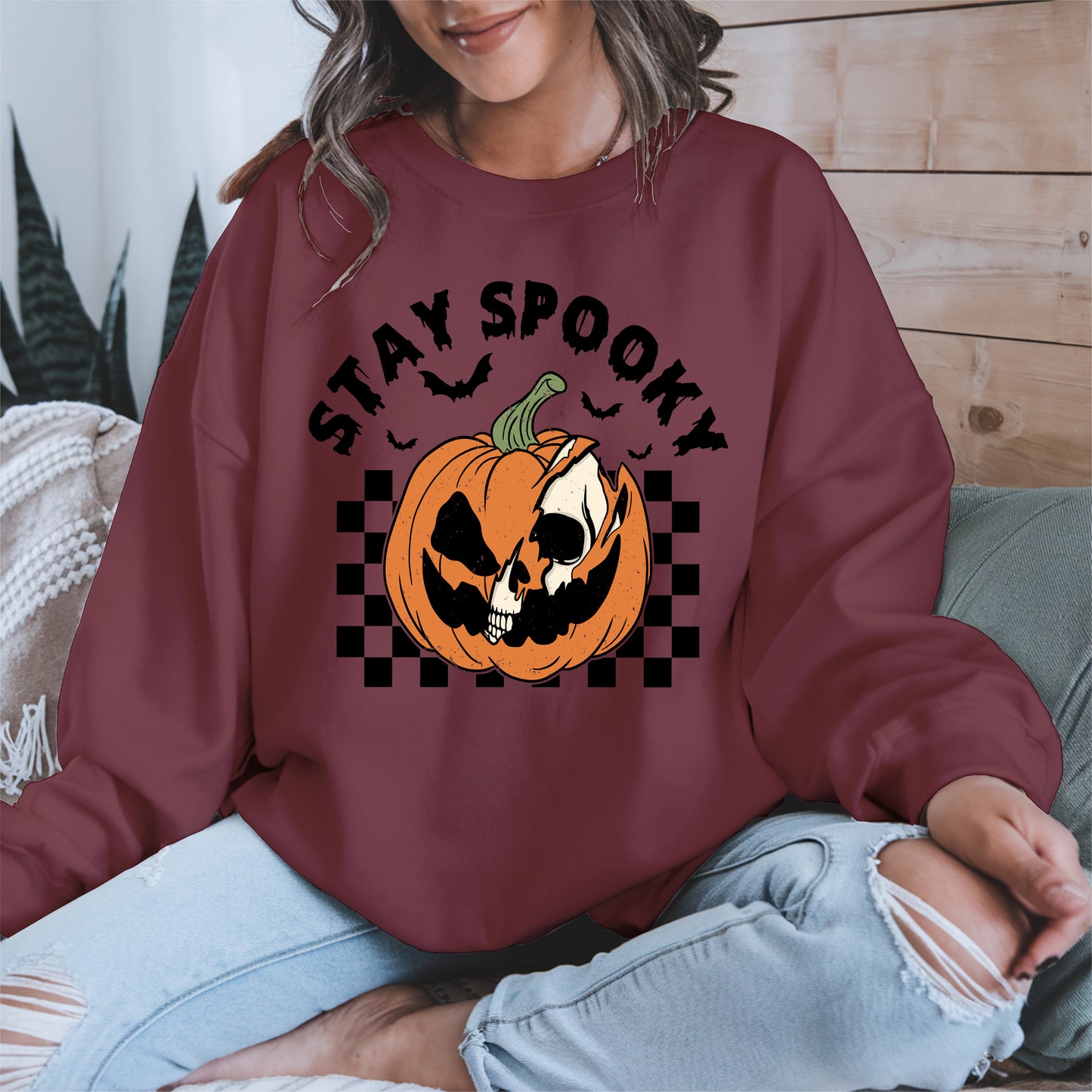 Creepy Skull Pumpkin Halloween Shirt