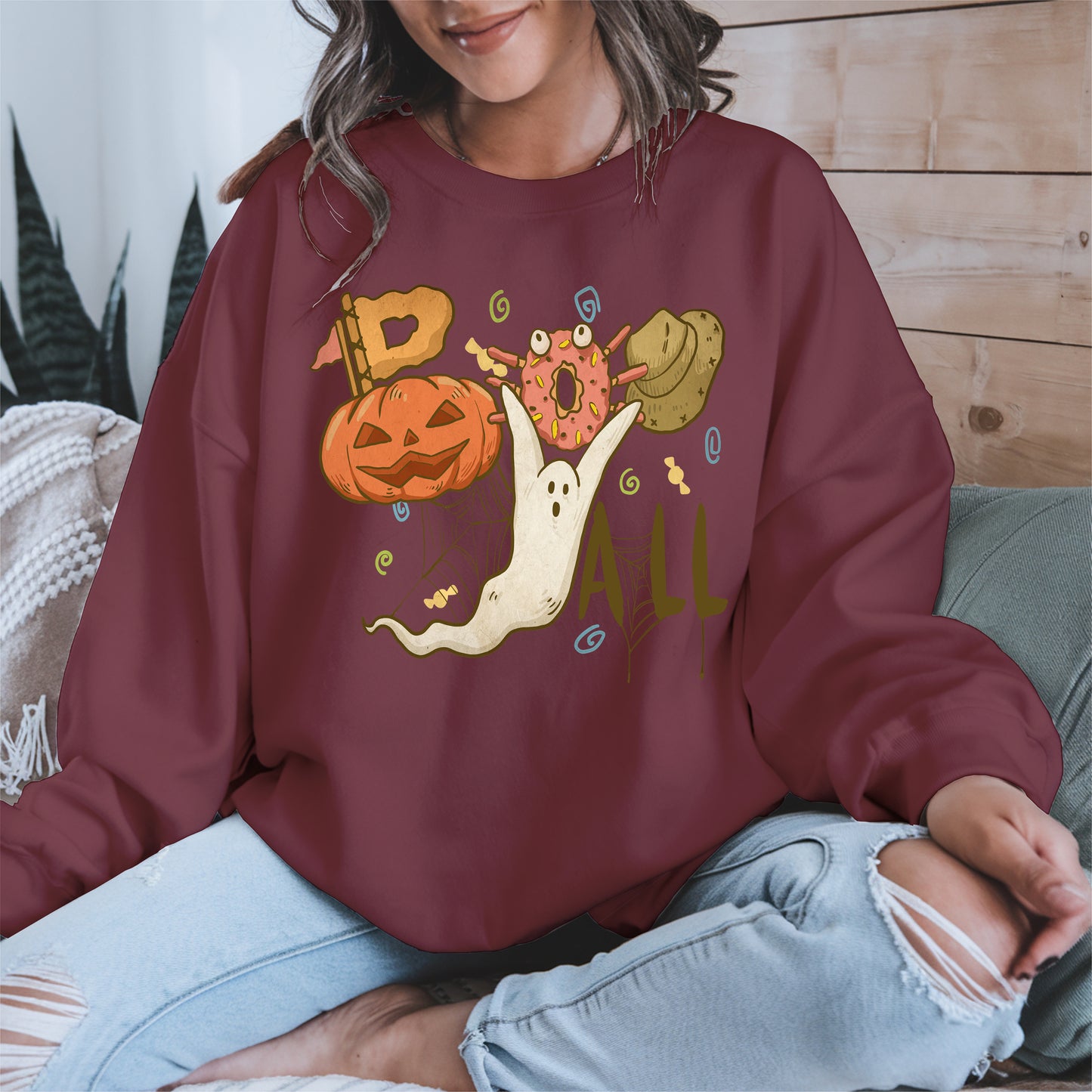 Boo Yall Cute Halloween Fall Tee