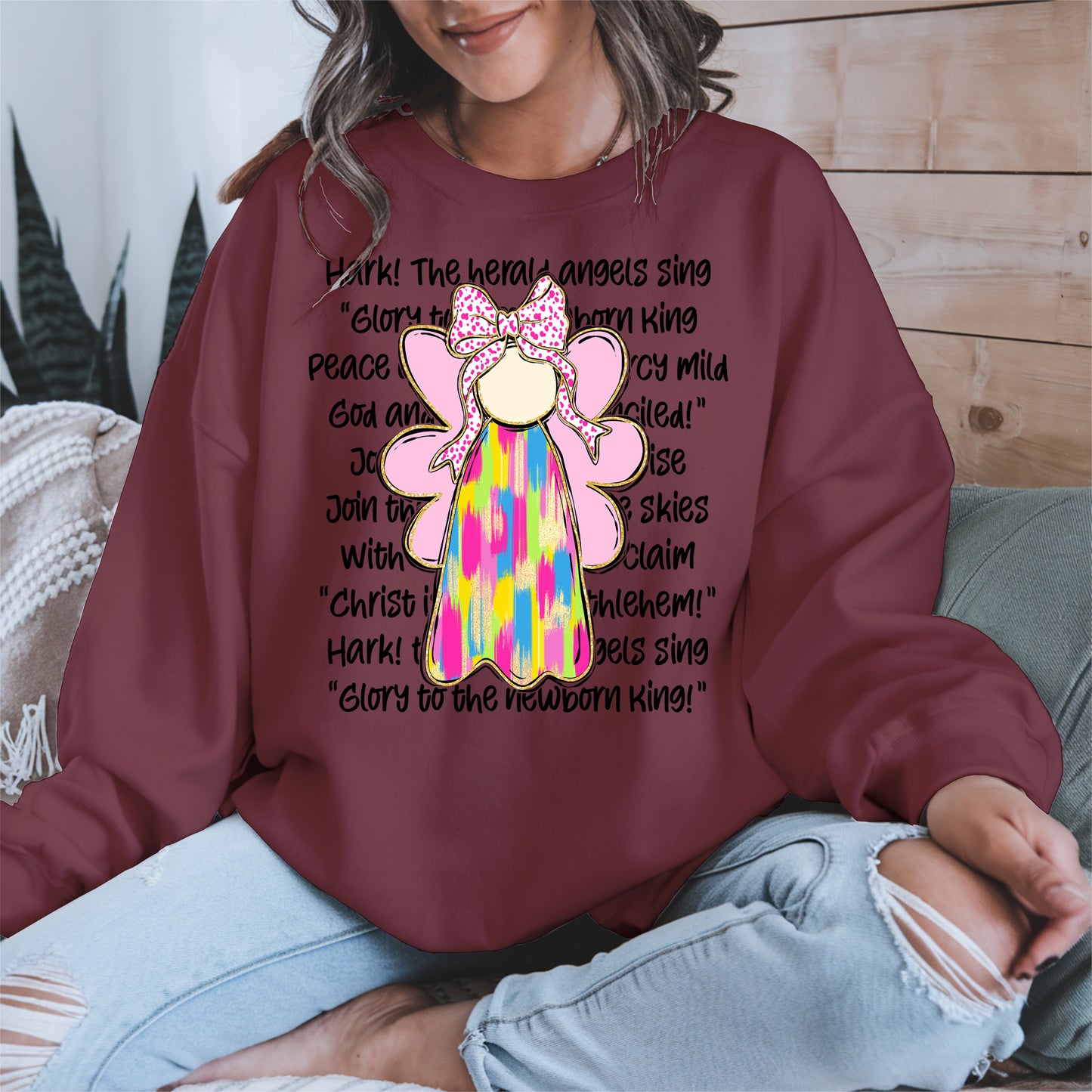 Colorful Angel Christmas Shirt