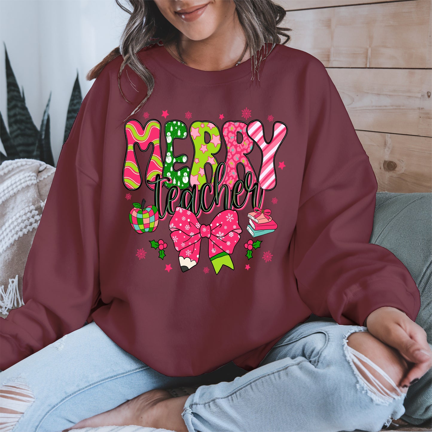 Merry Teacher Christmas Shirt