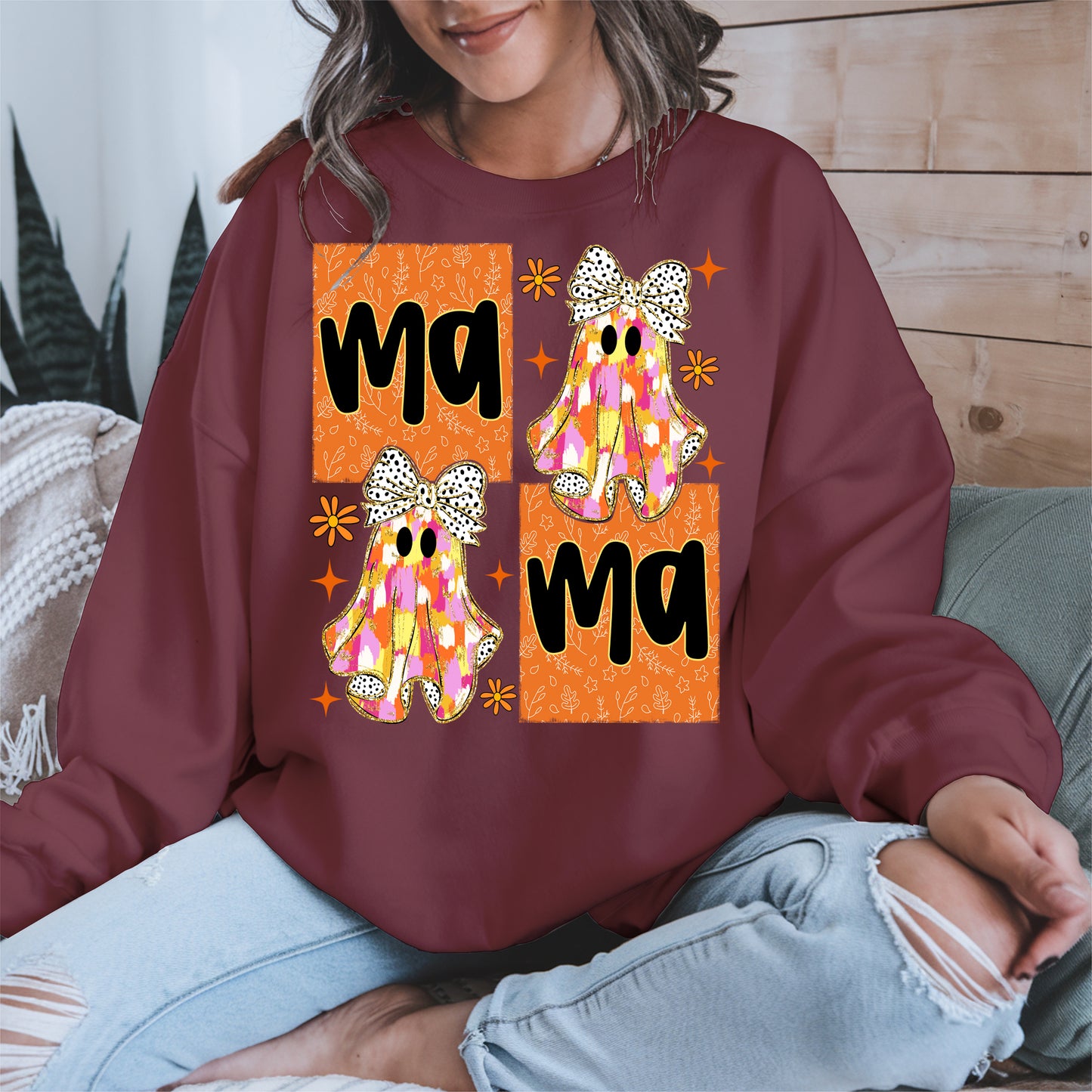 Mama Boo Ghost halloween shirt