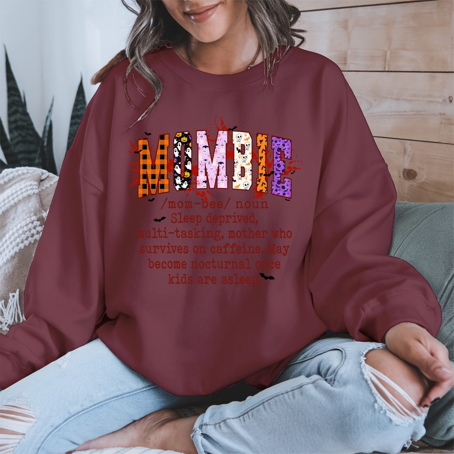 MOMBIE Halloween shirt and hoodie