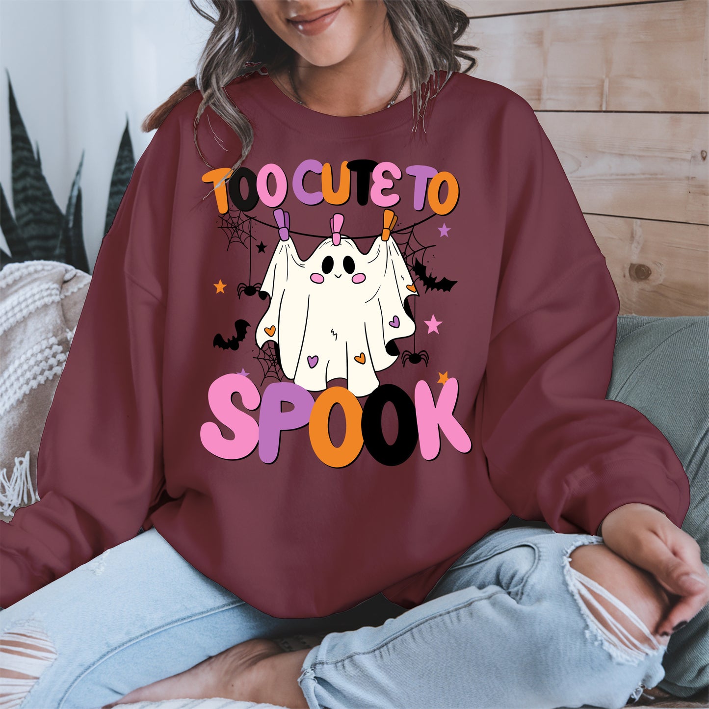 Too cute to spook halloween shirt