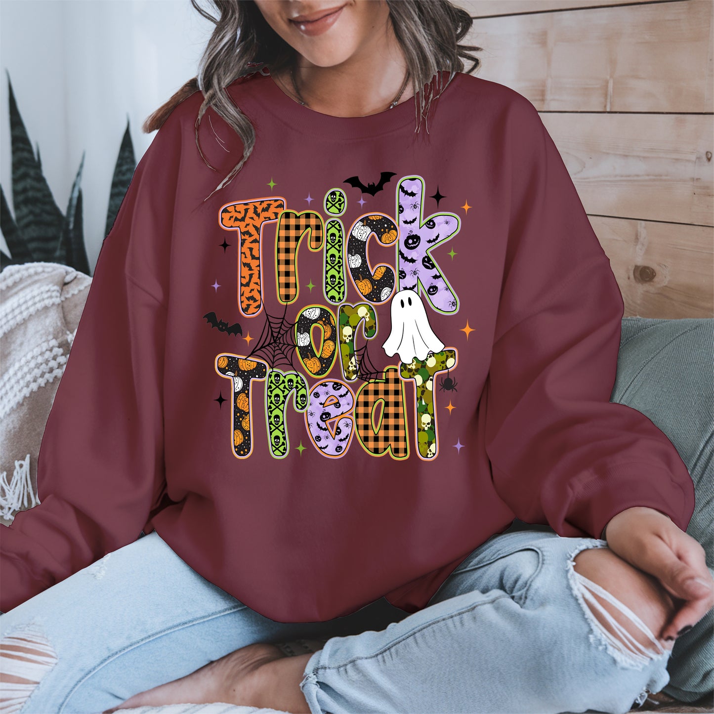Trick or treat halloween shirt