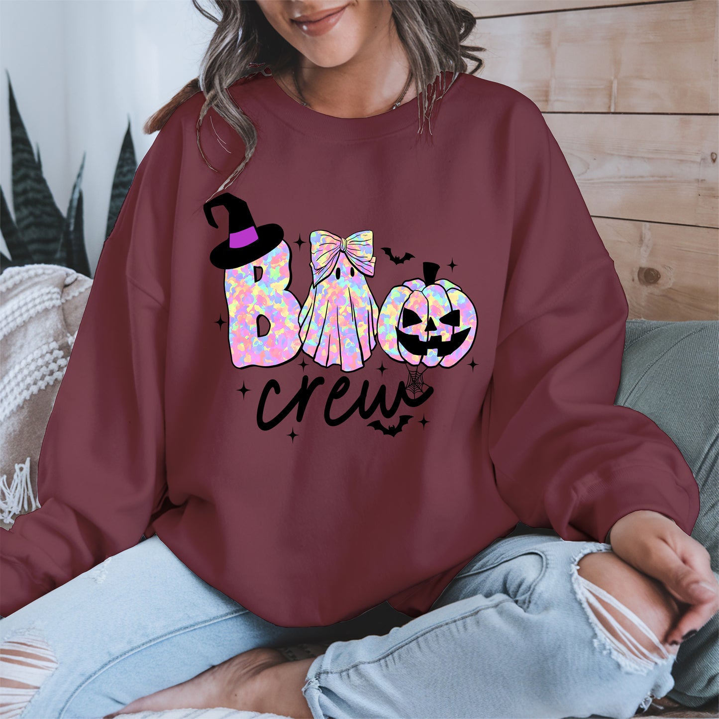 Boo Crew halloween shirt and hoodie