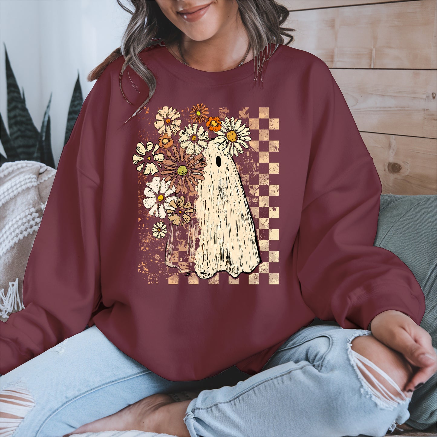 Ghost Floral halloween shirt