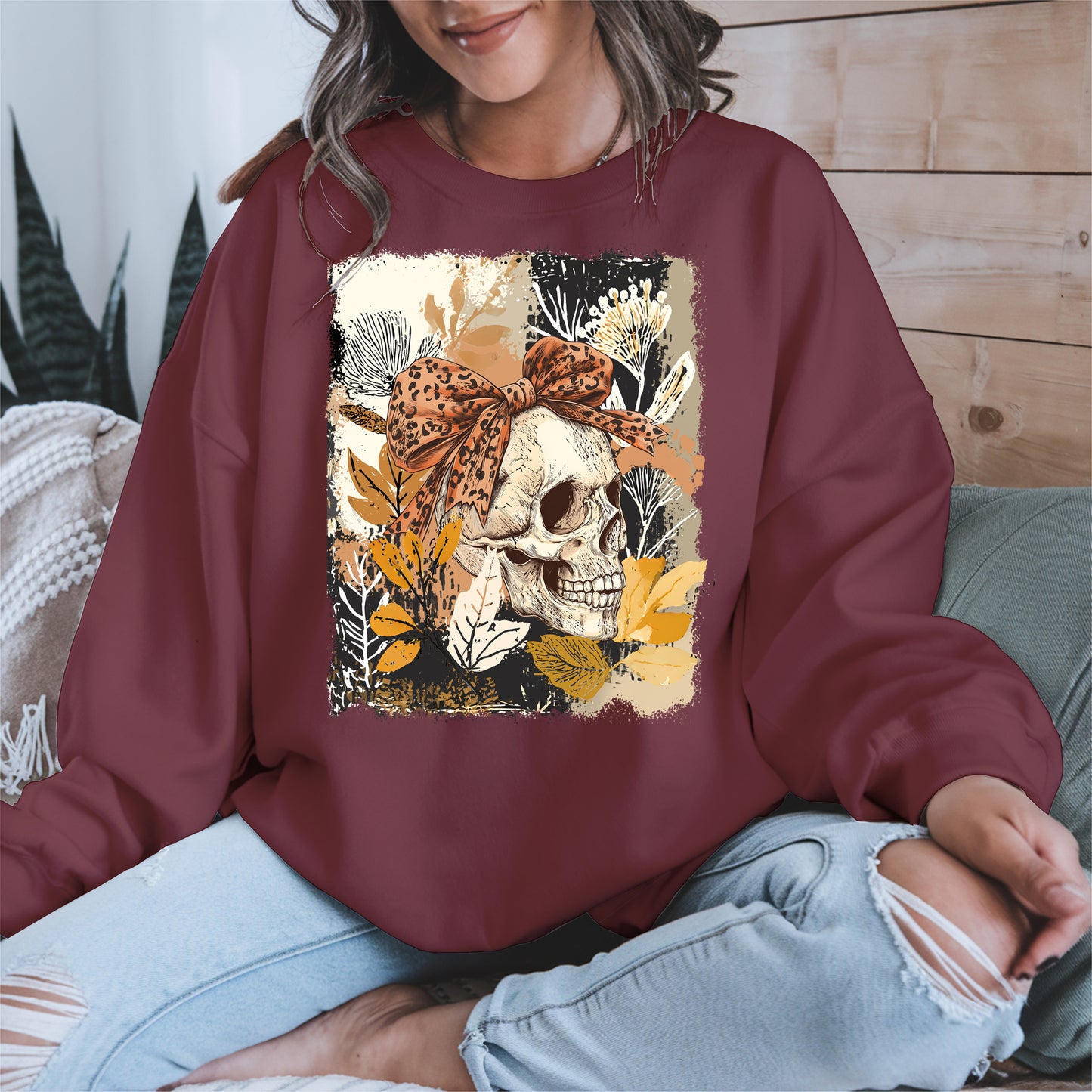 Skull Coquette Boho halloween shirt