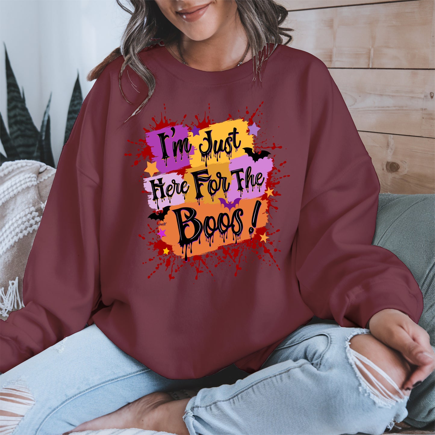 I'm just here for the Boos halloween shirt