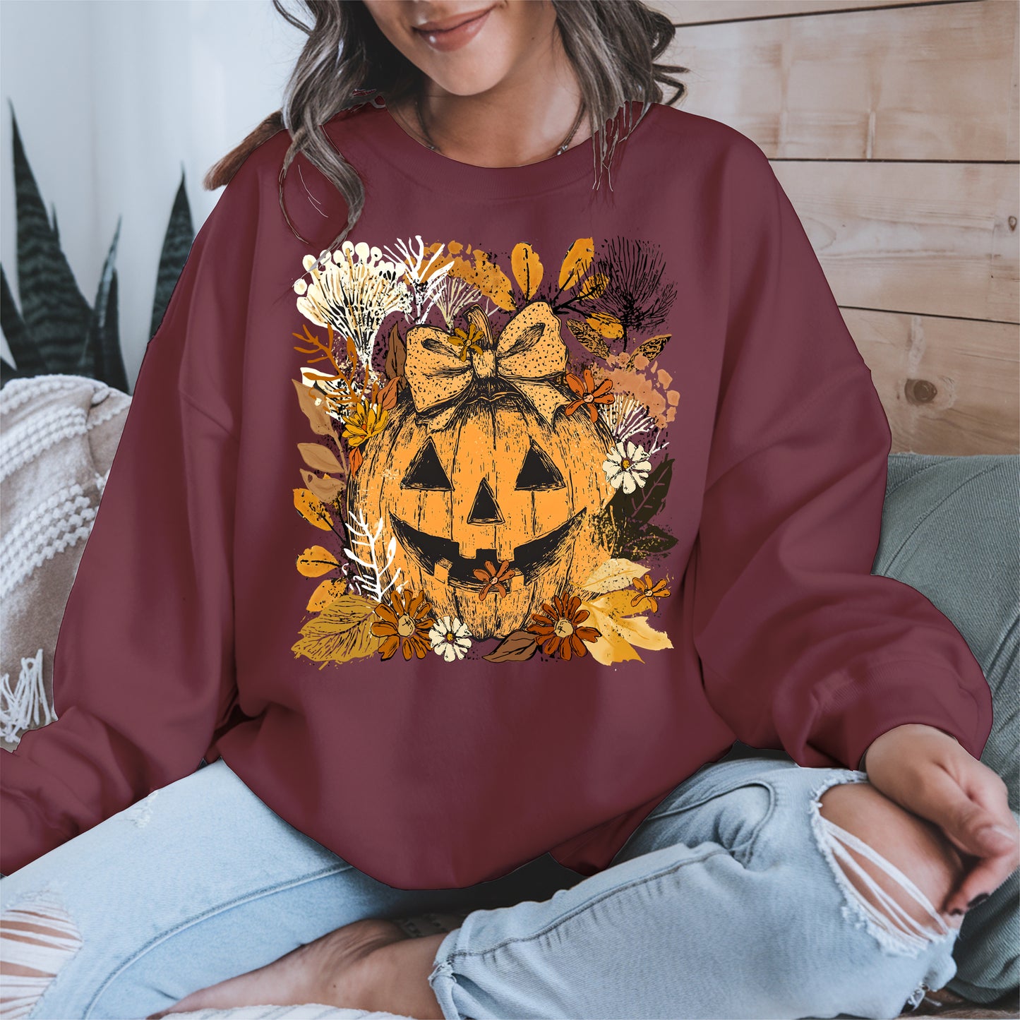 Halloween Pumpkin Coquette Bow shirt