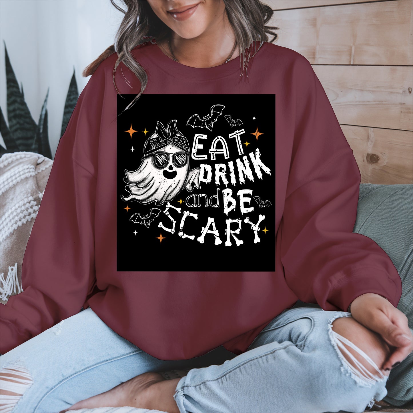 Eat Drink and Be Scary halloween shirt