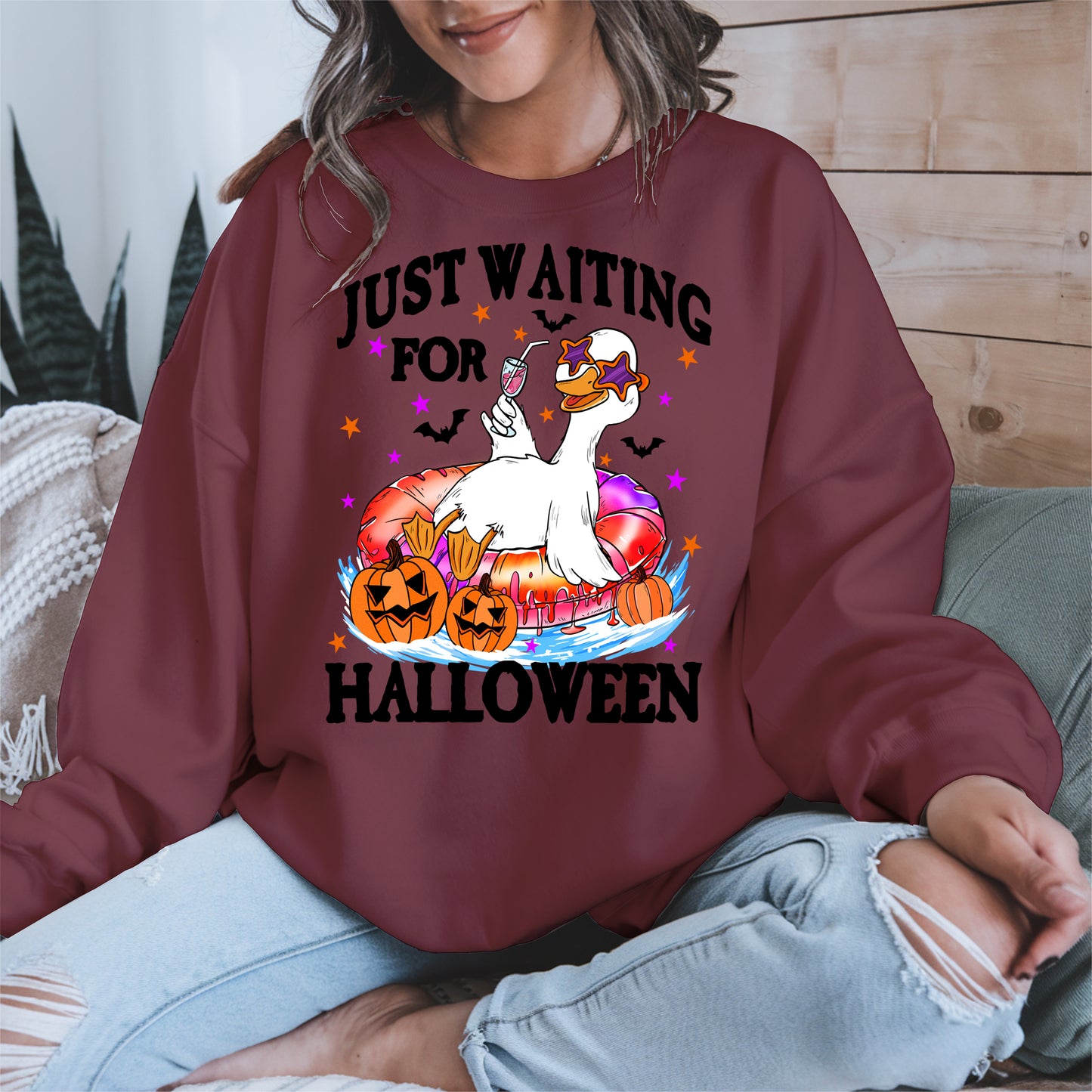 Just waiting for Halloween halloween shirt