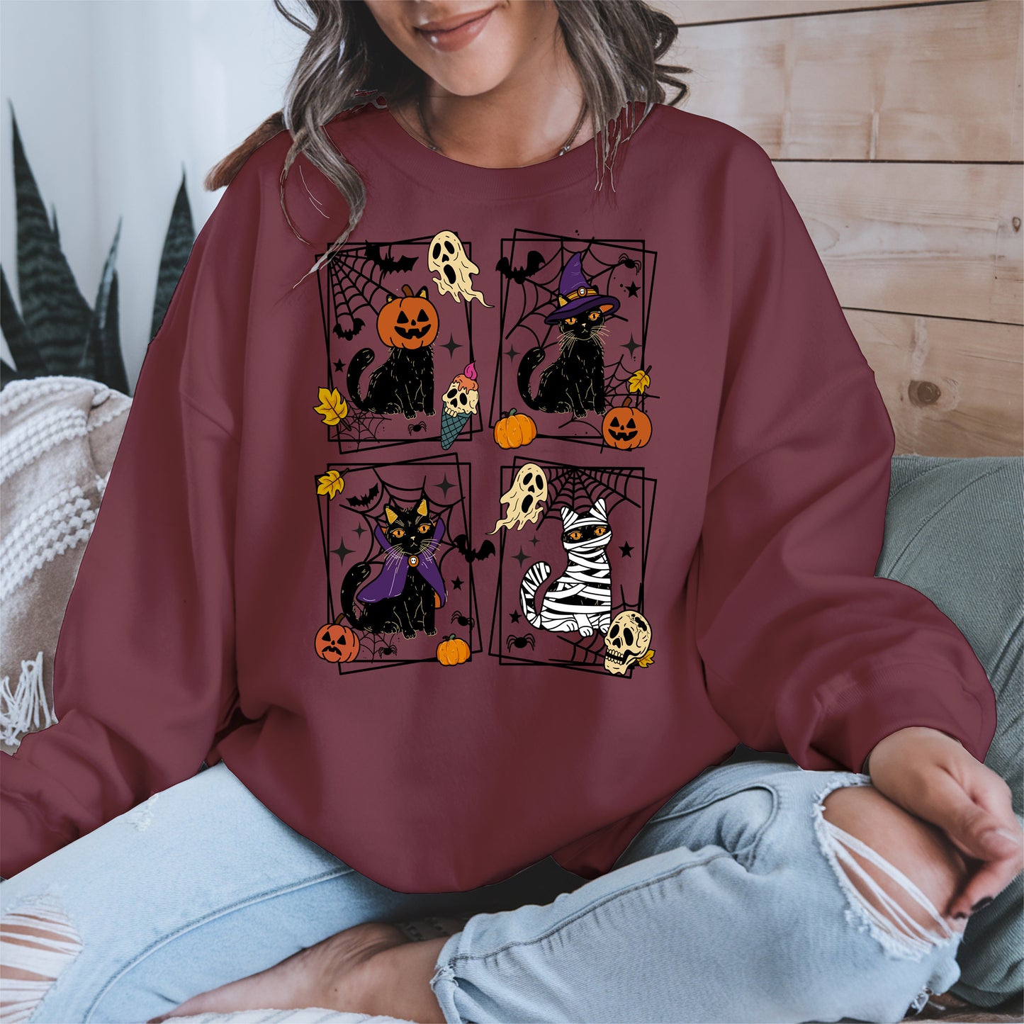 Black Cat Halloween shirt and hoodie
