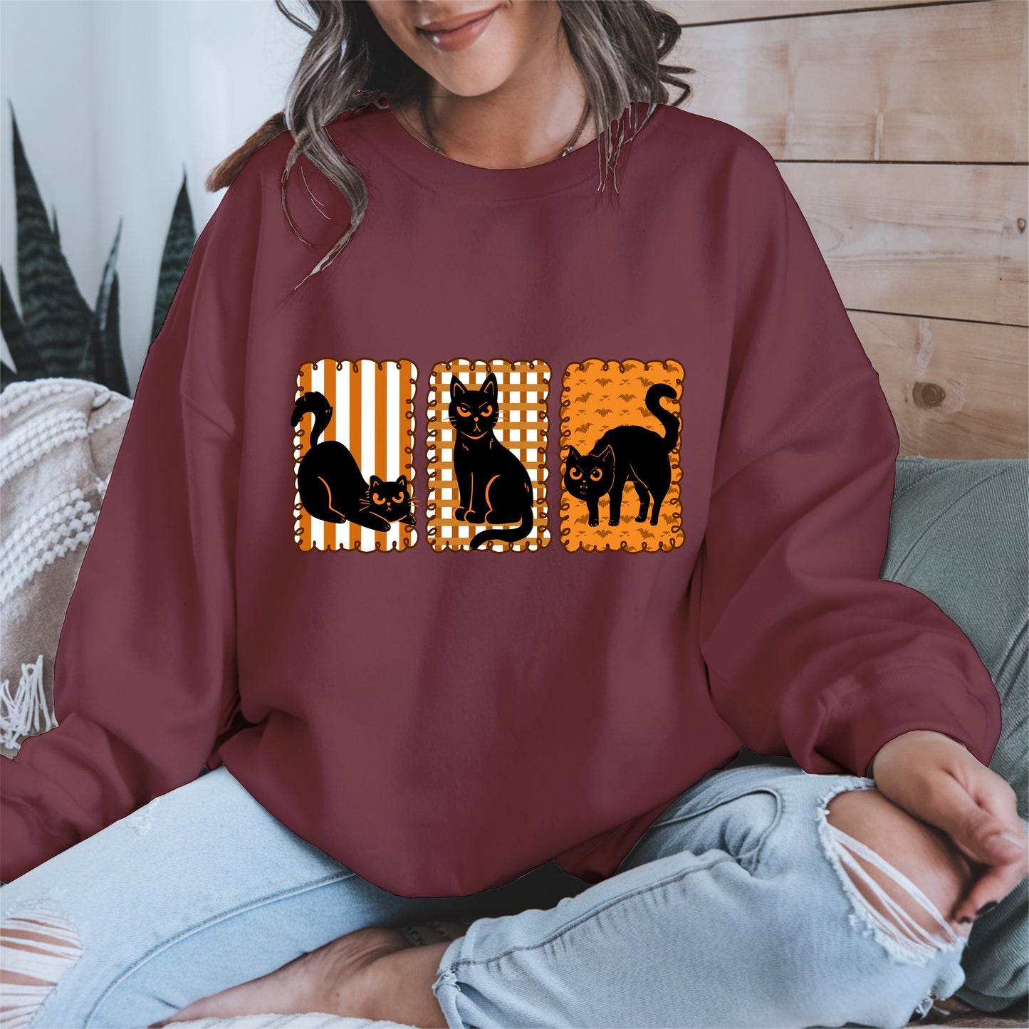 Black Cat Halloween shirt and sweatshirt