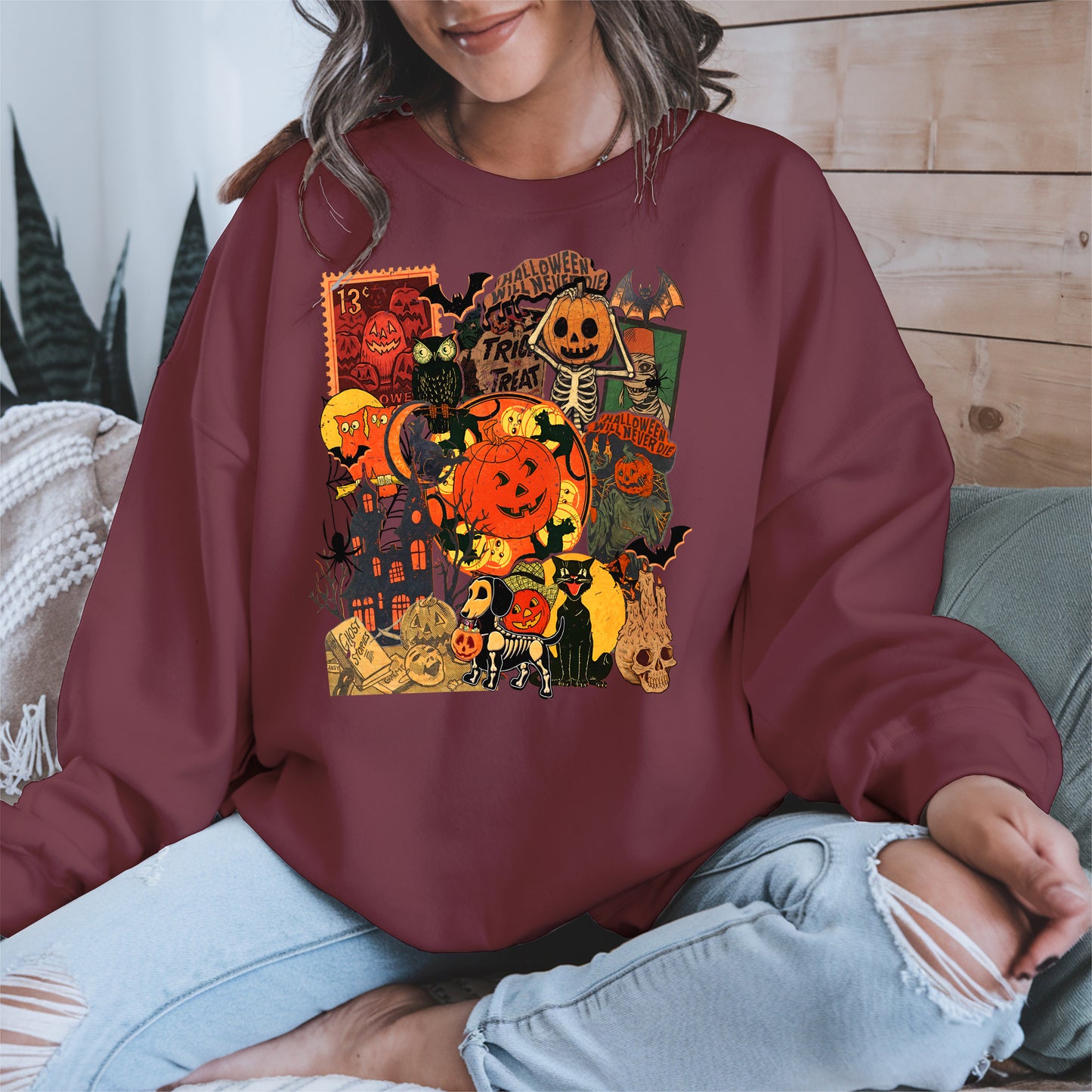 Collage Halloween shirt and hoodie