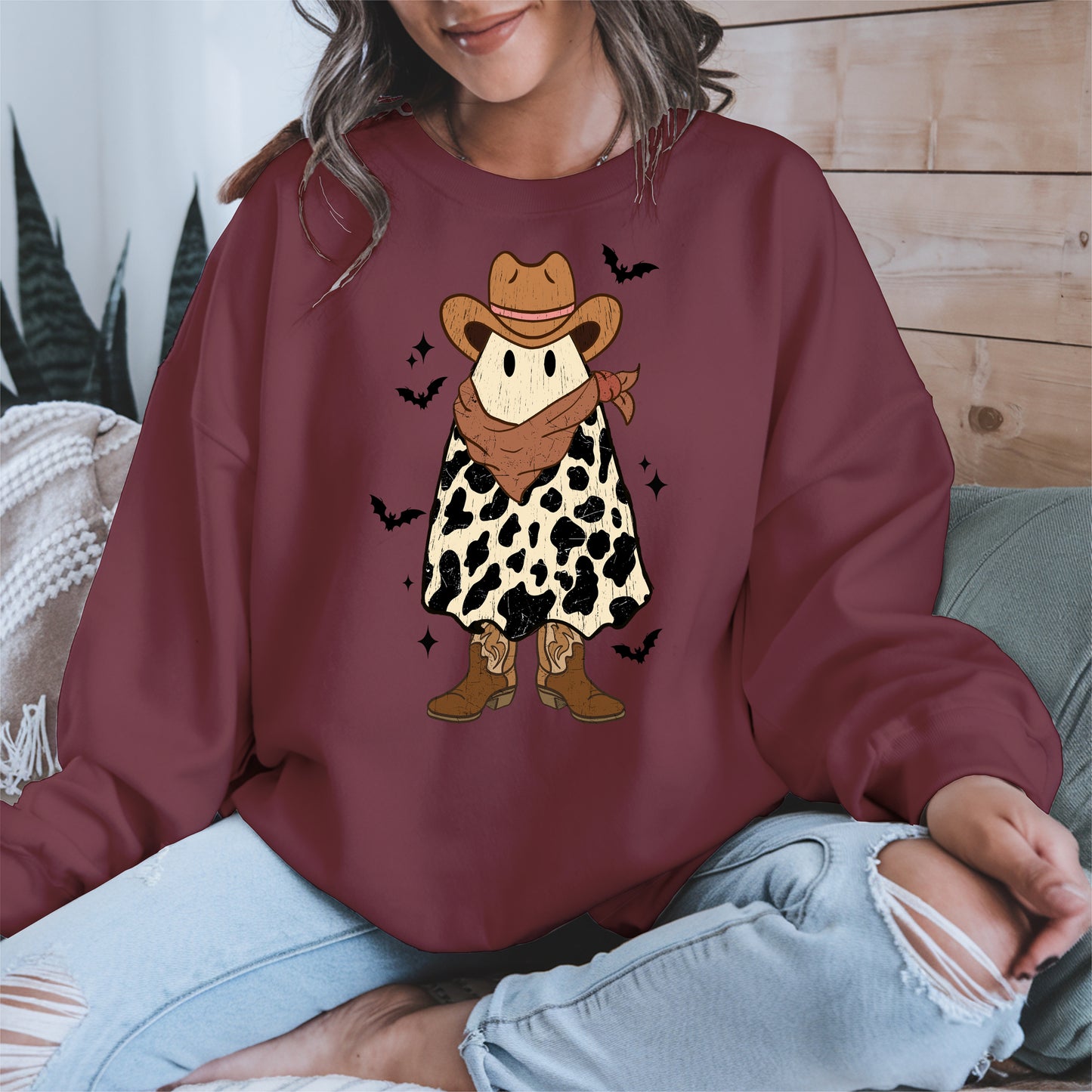 Western Boo Ghost halloween shirt
