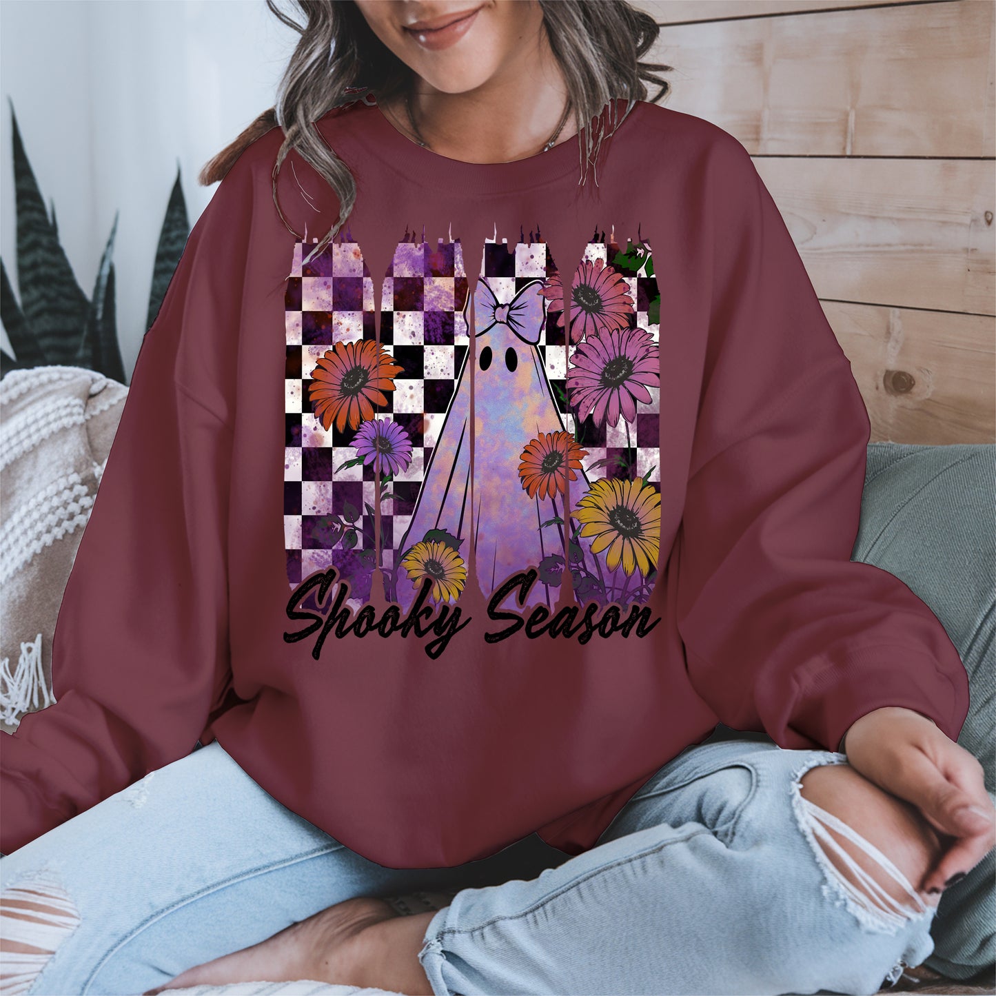 Floral Ghost Halloween shirt