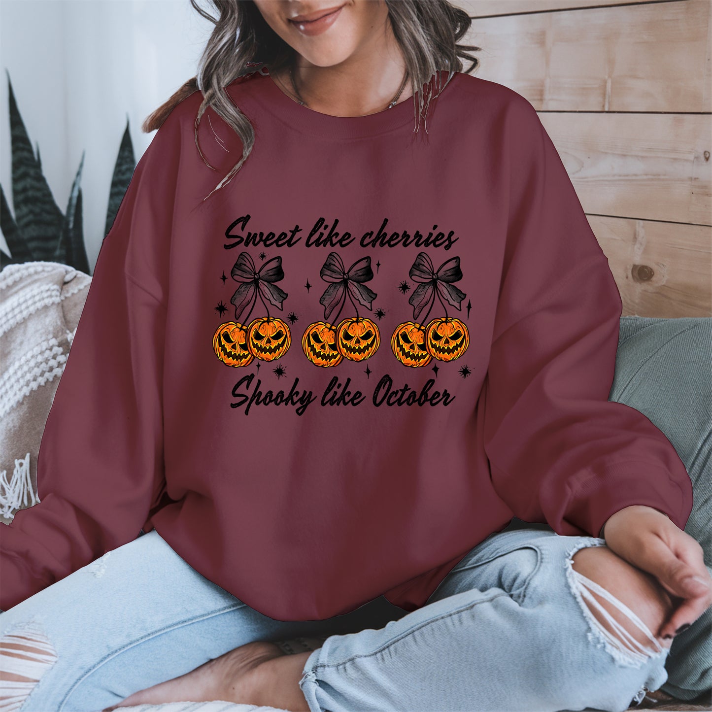 Sweet like cherries Spooky like October shirt