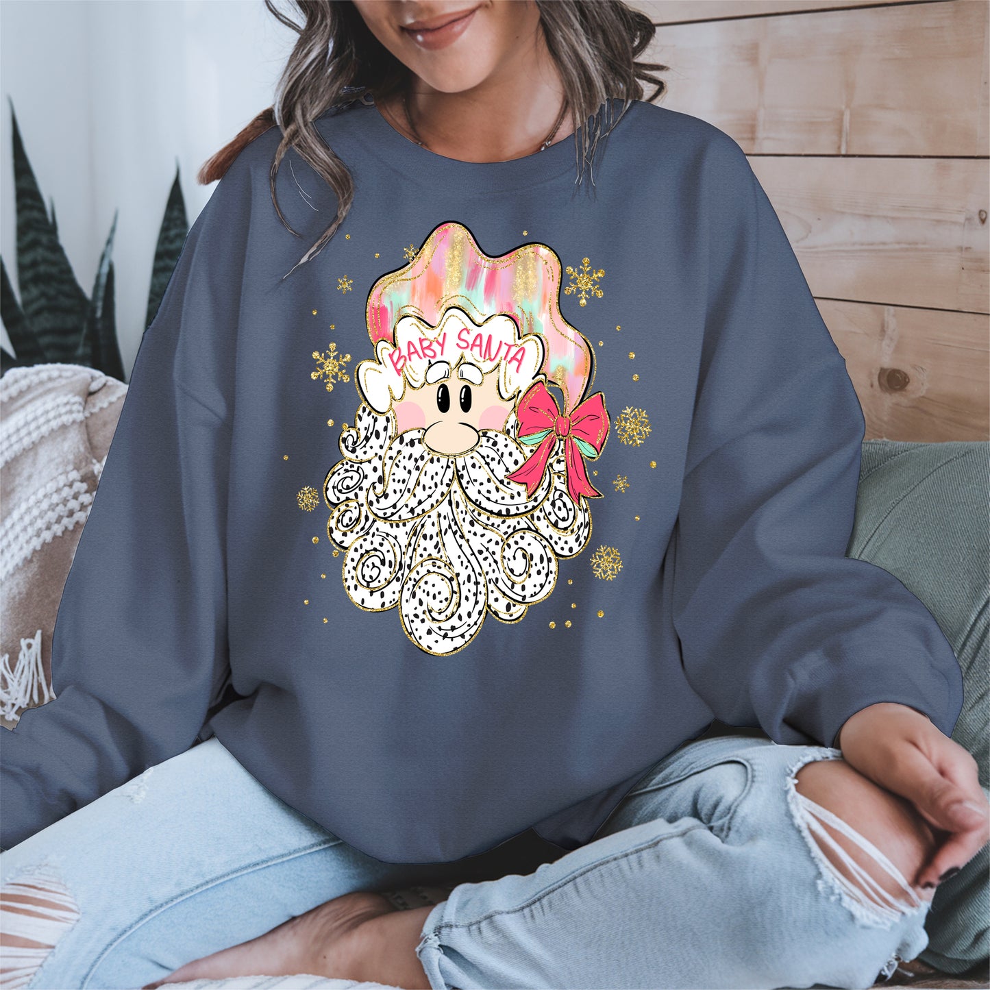 Santa Baby Shirt, Cute Christmas Sweatshirt, Hoodie