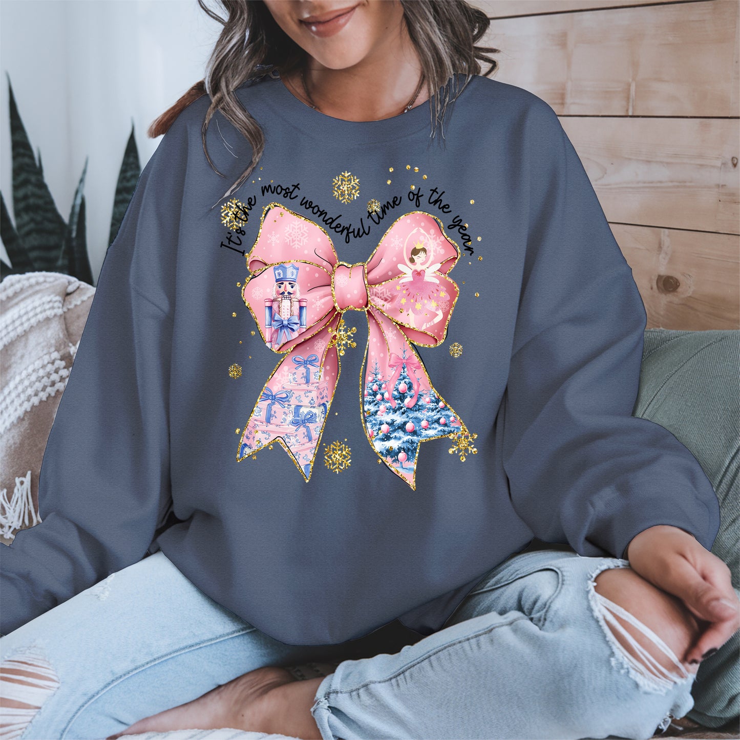 It is the Most Wonderful Time Christmas Bow Shirt