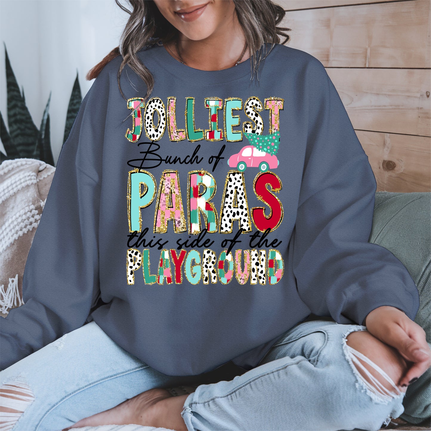 Jolliest Bunch of Teachers Christmas Shirt