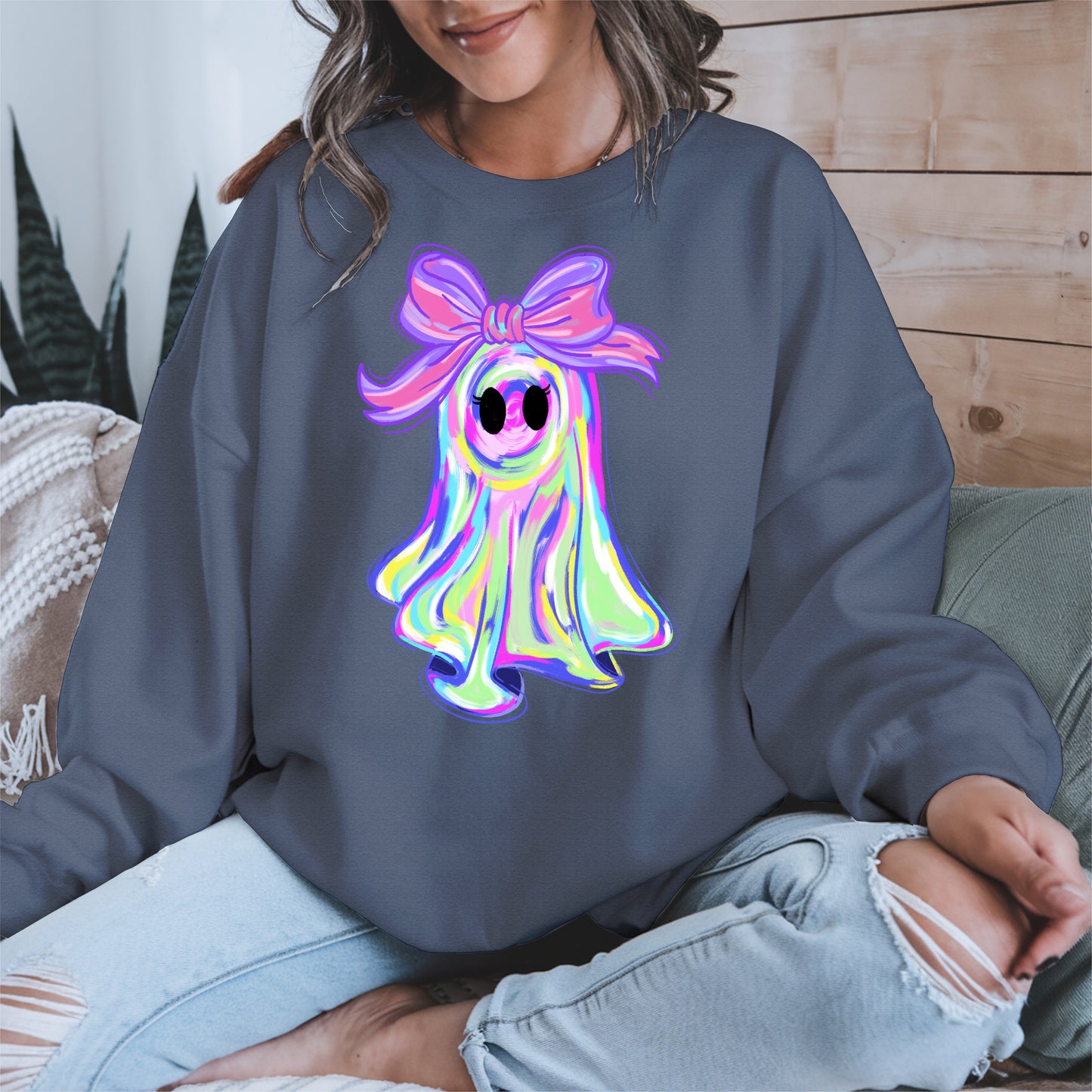 Pastel Ghost Shirt Hoodie Sweatshirt for Halloween Vibes