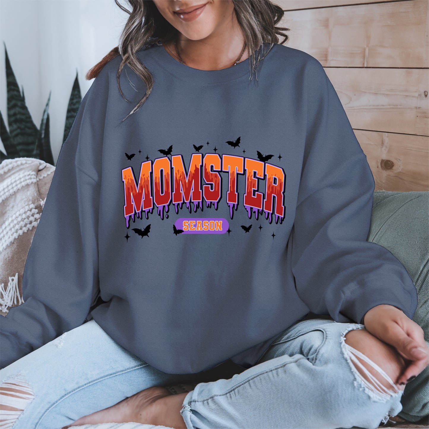 Momster Season Shirt Hoodie Sweatshirt for Halloween Moms