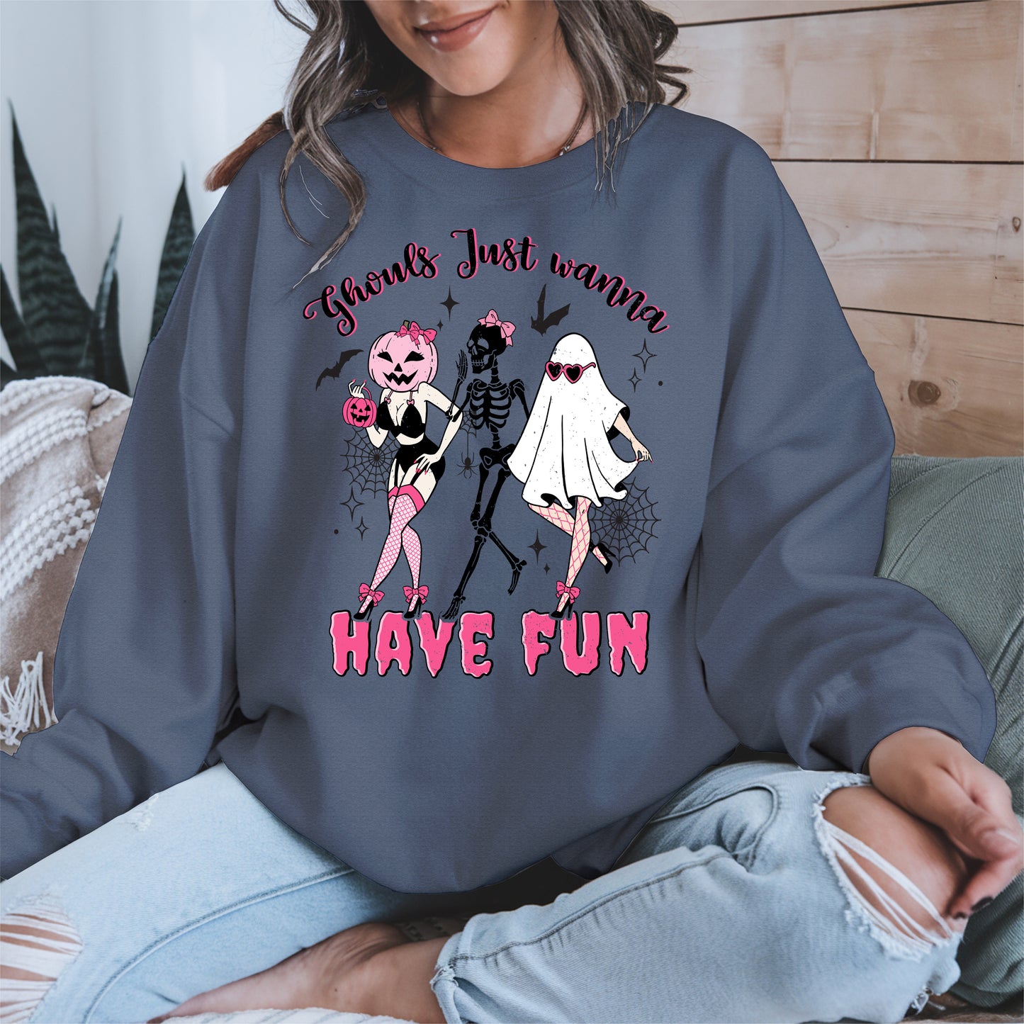 Ghouls Just Wanna Have Fun Halloween Pinup Design