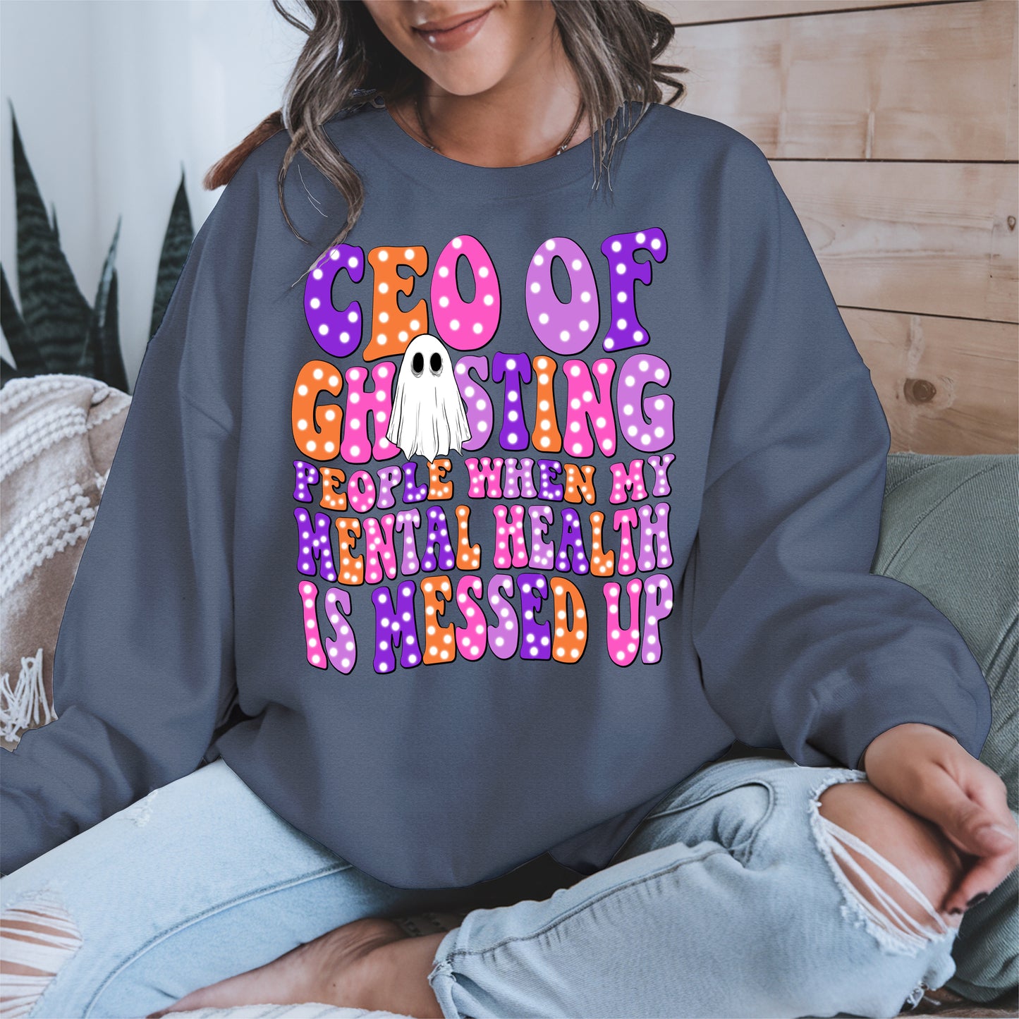 CEO of Ghosting Mental Health Shirt - Funny Ghost Tee