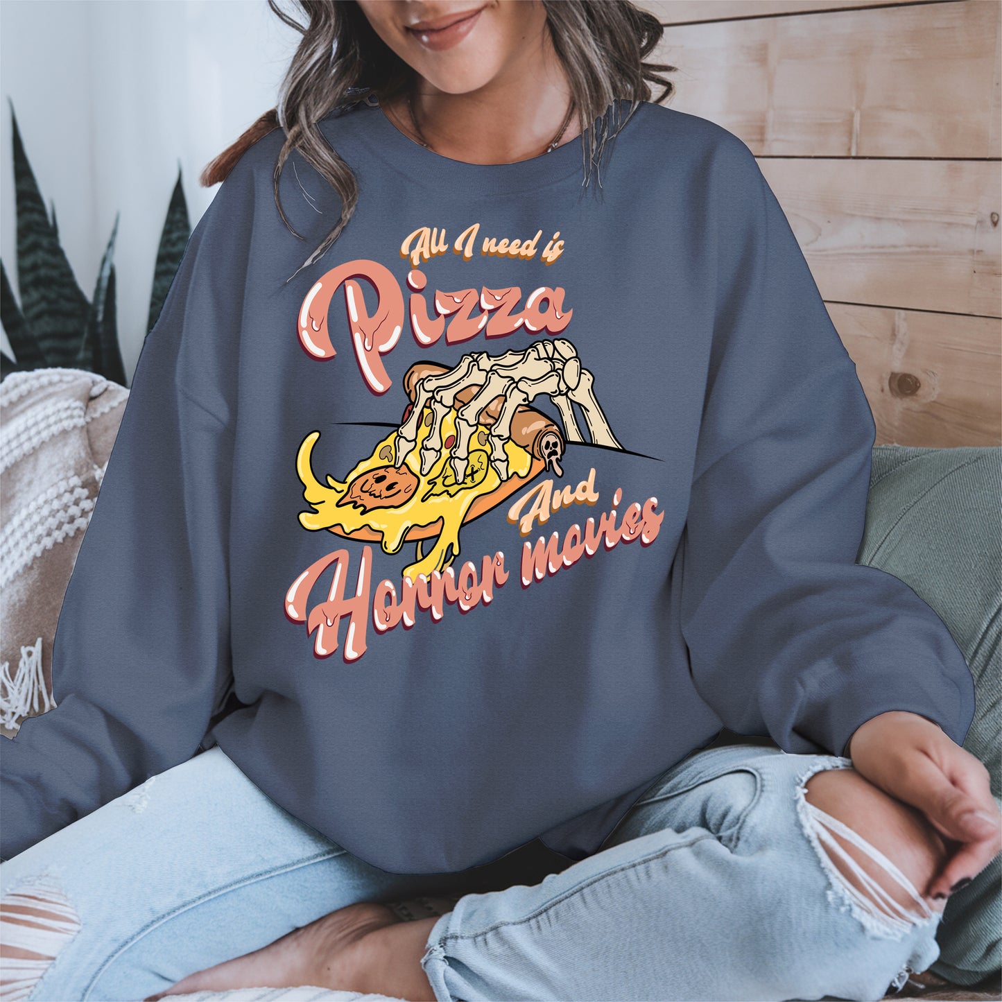 All I Need Is Pizza And Horror Movies Shirt
