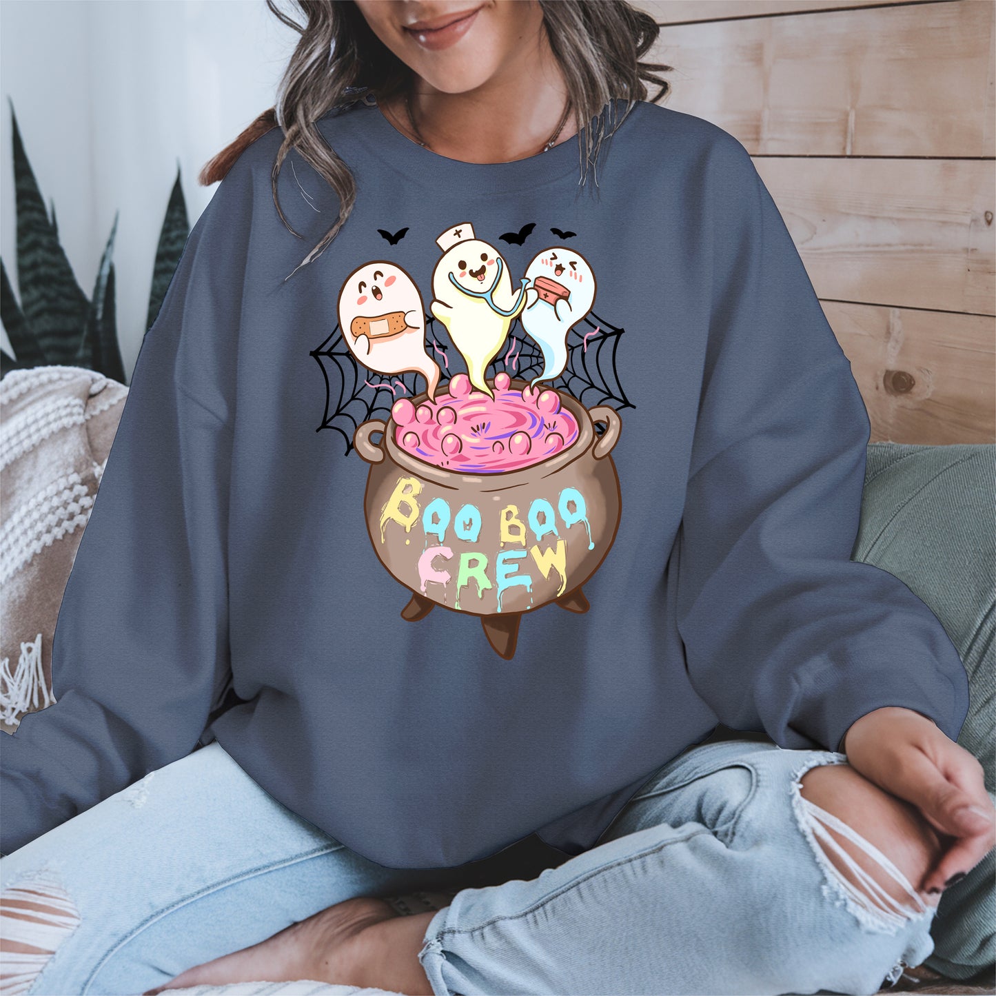 Boo Boo Crew – Cute Halloween Nurse Ghost Shirt