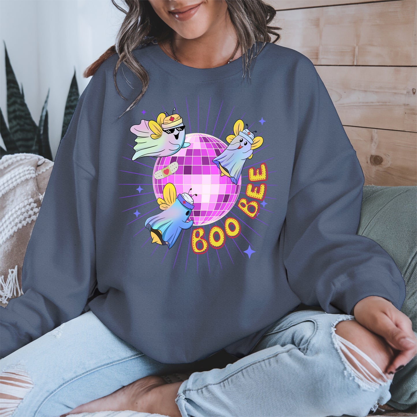 Boo Bee – Cute Disco Ghost Nurse Bee Shirt
