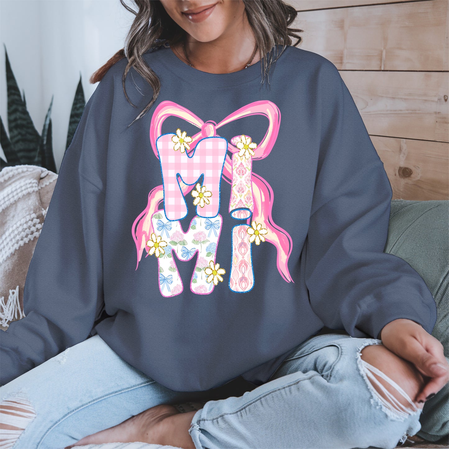 Cute MIMI Shirt Mother Tee Hoodie Sweatshirt Gift for Grandma