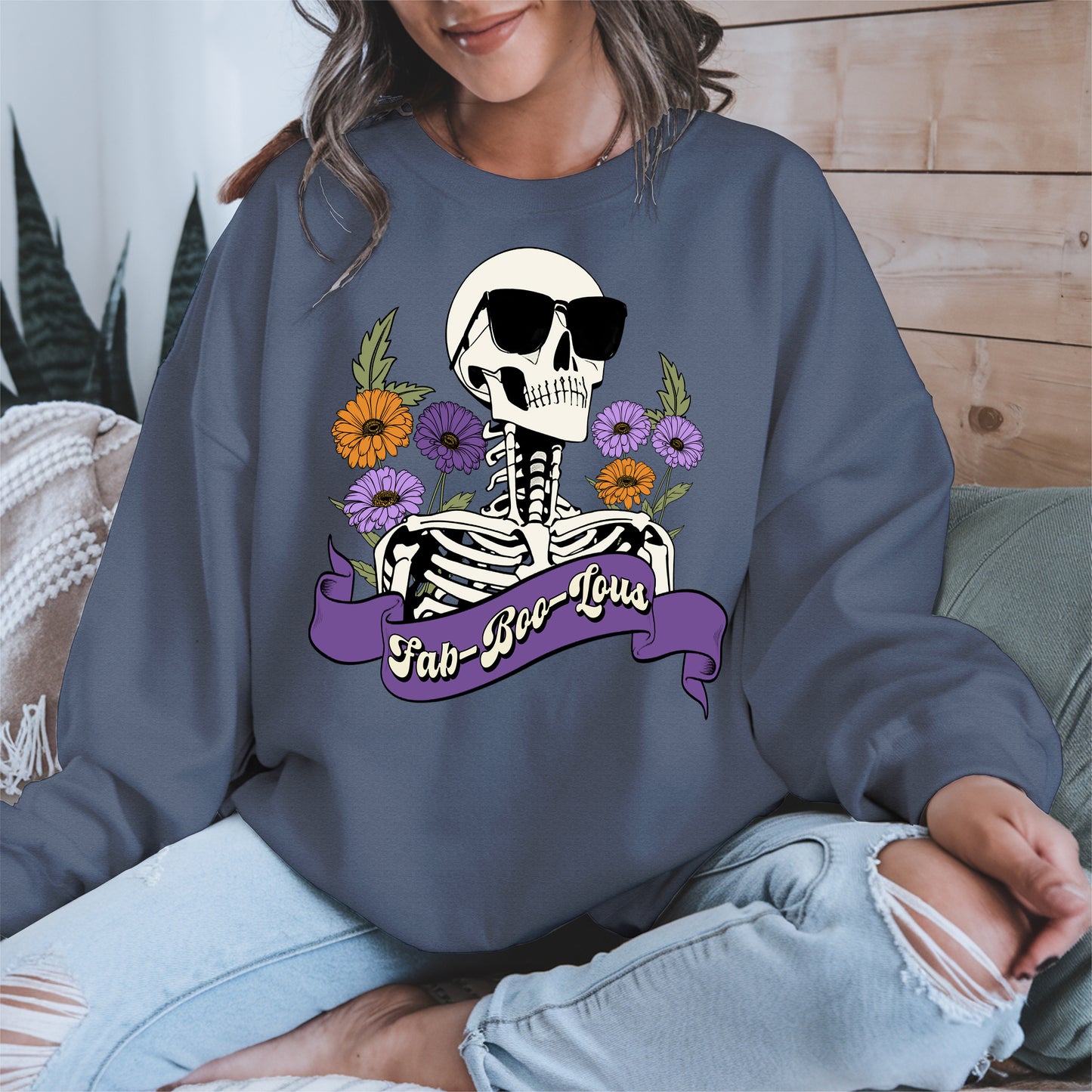 Fab-Boo-Lous Skeleton Halloween Shirt