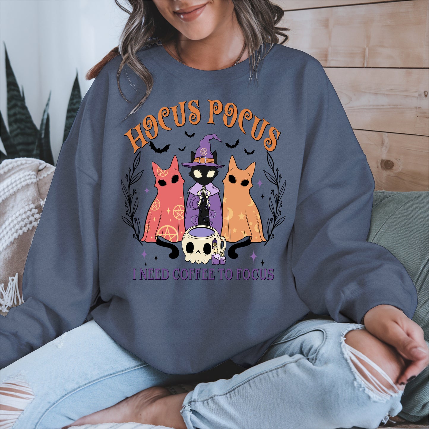Hocus Pocus Coffee Cat Shirt