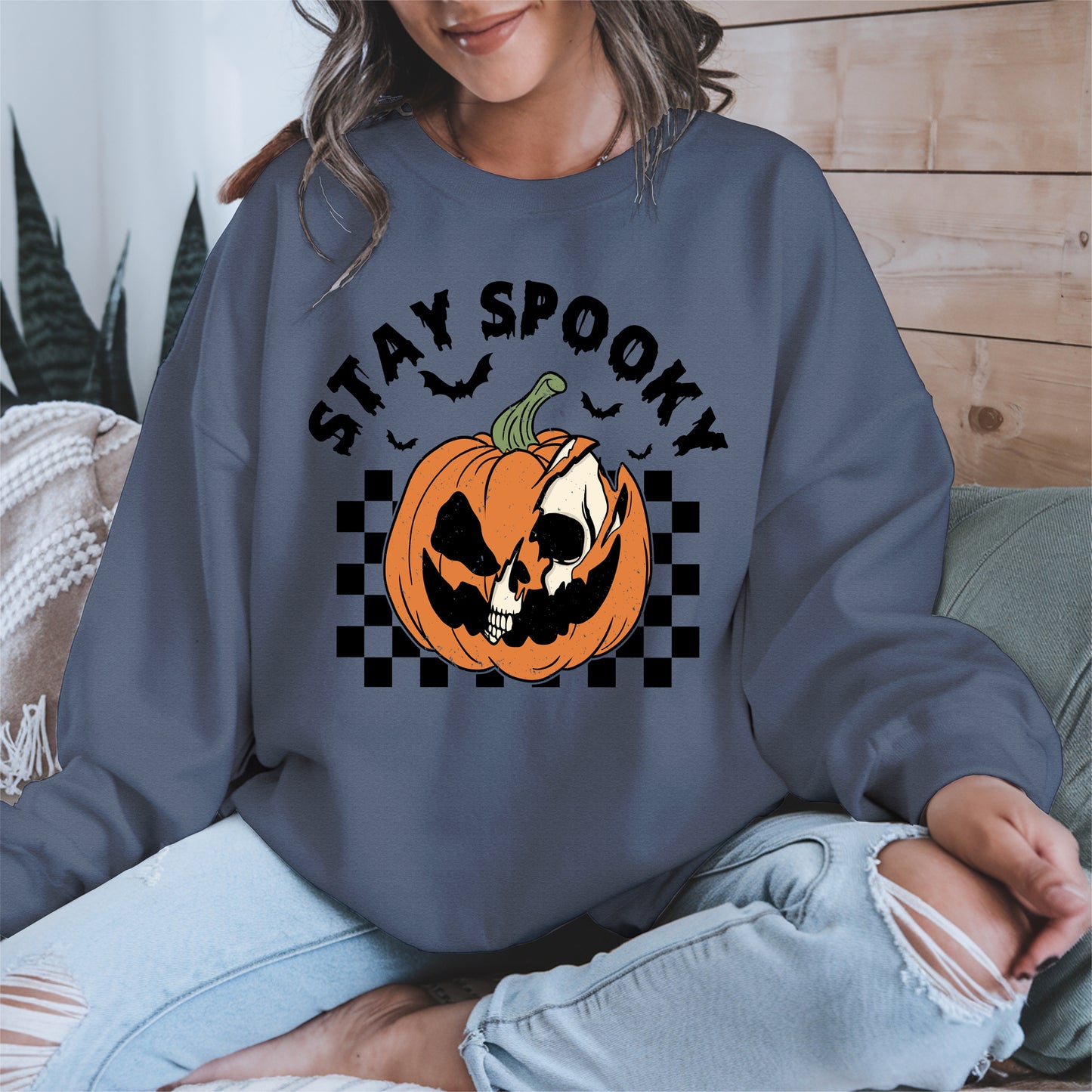 Creepy Skull Pumpkin Halloween Shirt