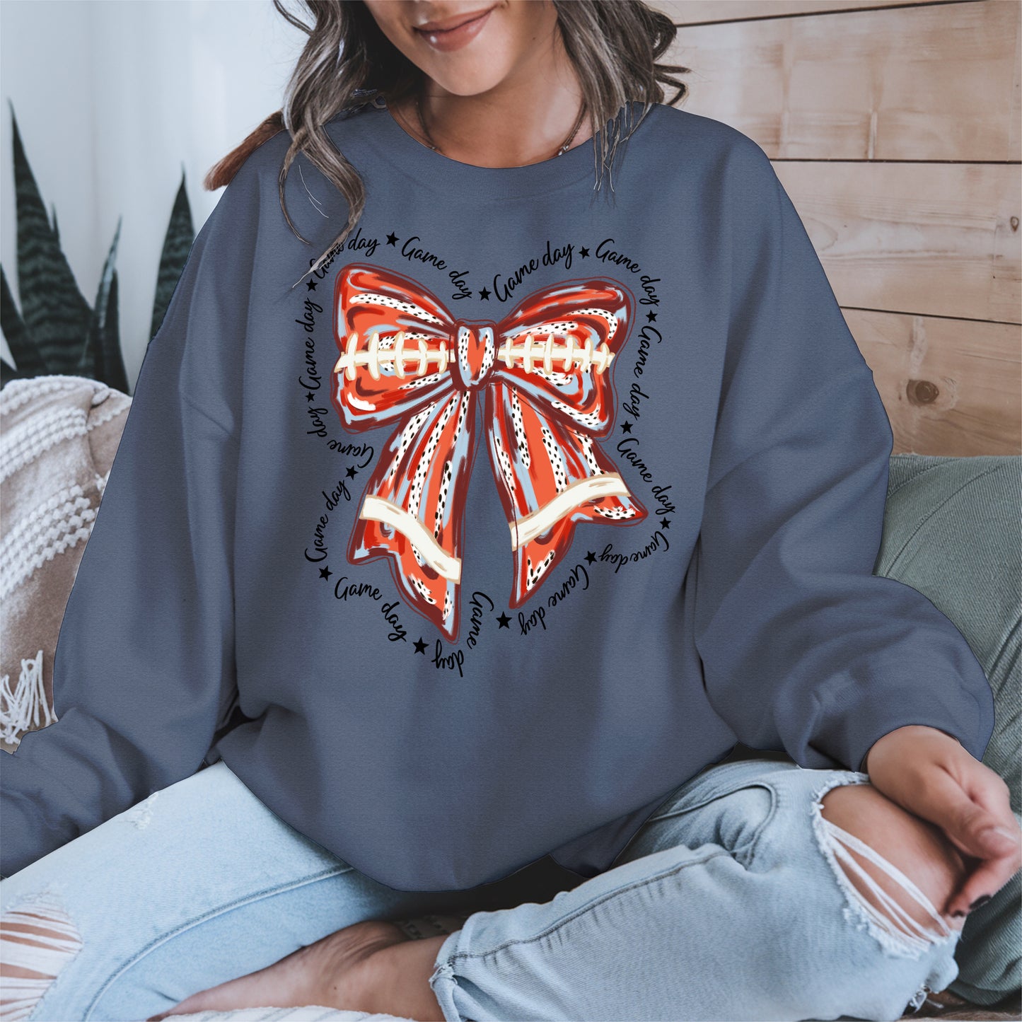 Baseball Bow Shirt Sport Tee Hoodie Sweatshirt Gift for Fans and Moms