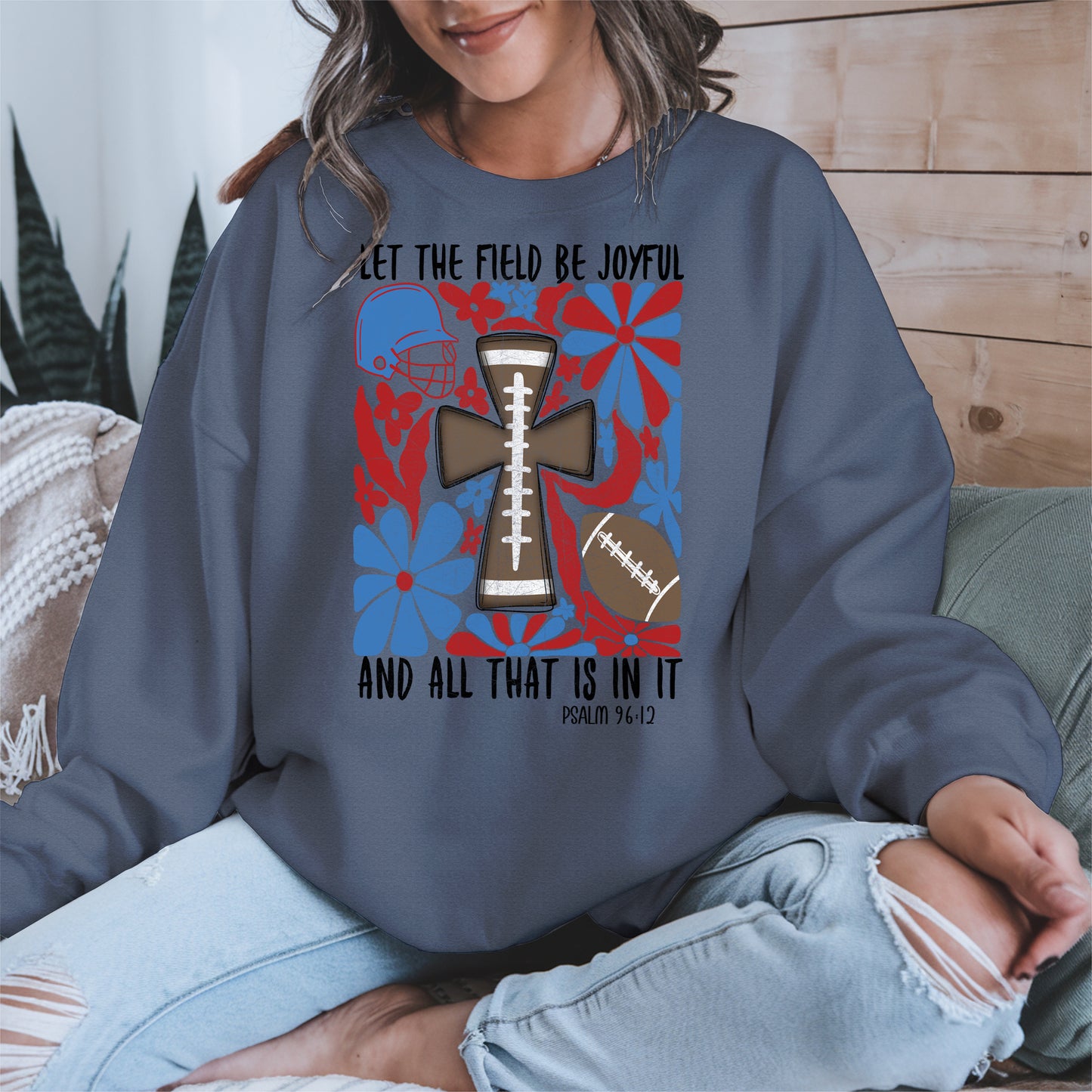 Faith Football Shirt Sport Tee Hoodie Sweatshirt Gift for Fans