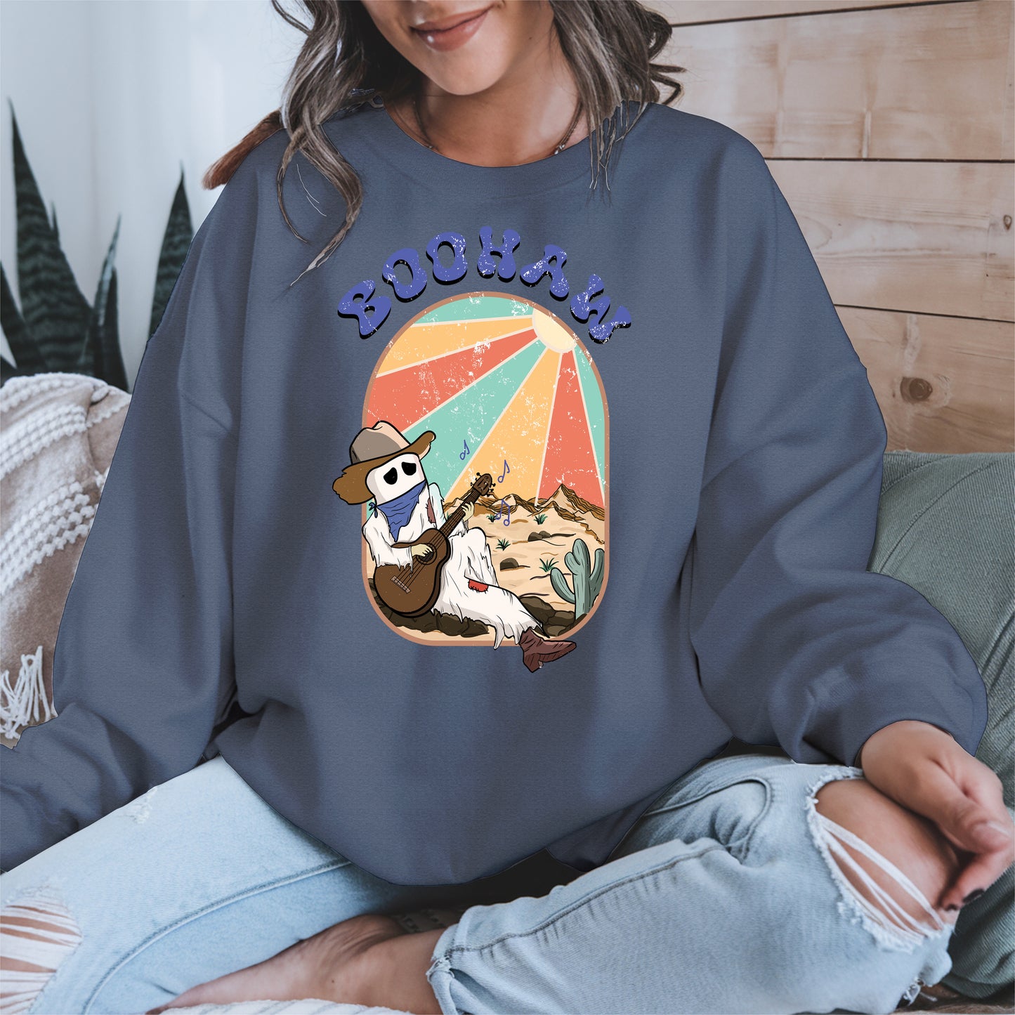 Boohaw Singing Ghost Western Tee