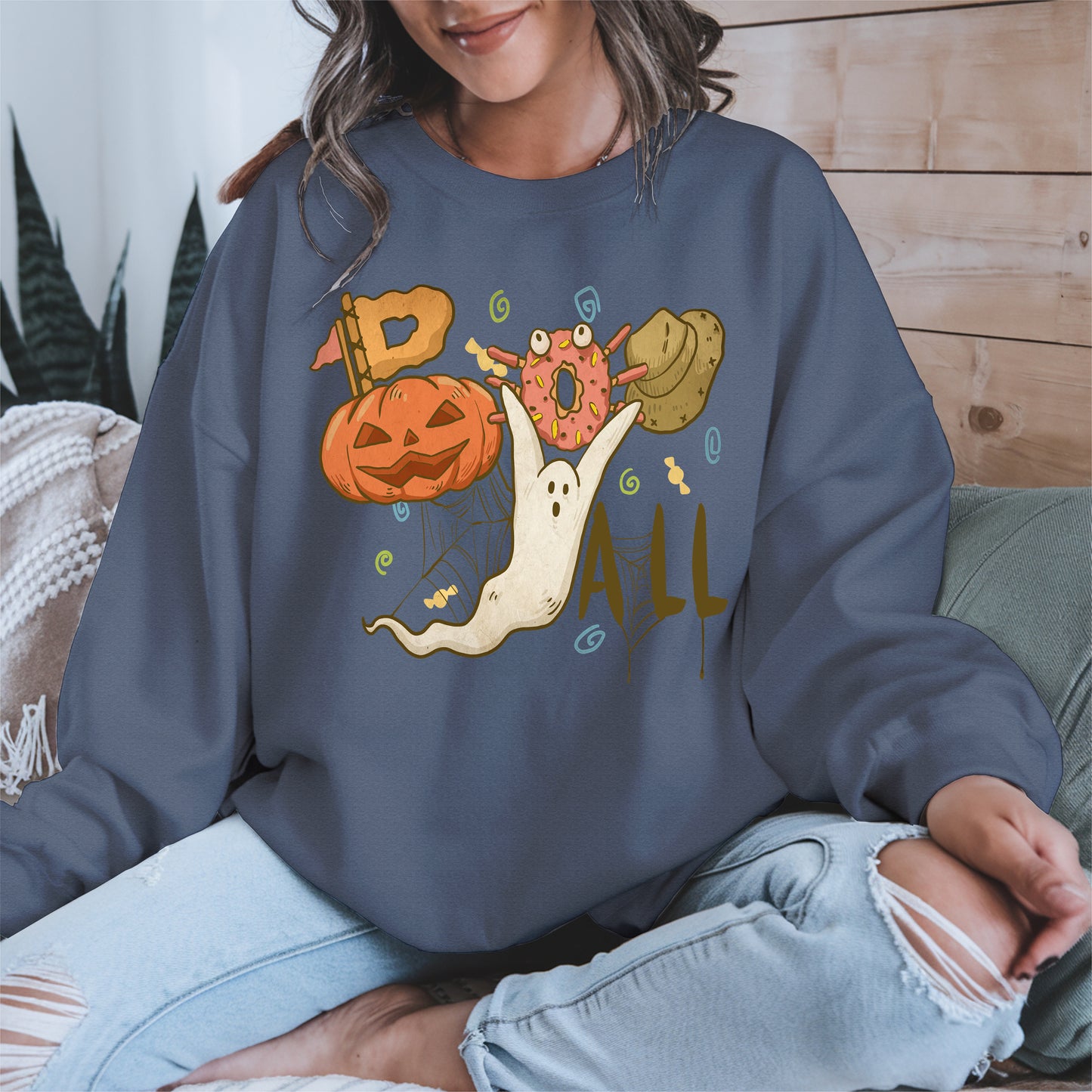 Boo Yall Cute Halloween Fall Tee