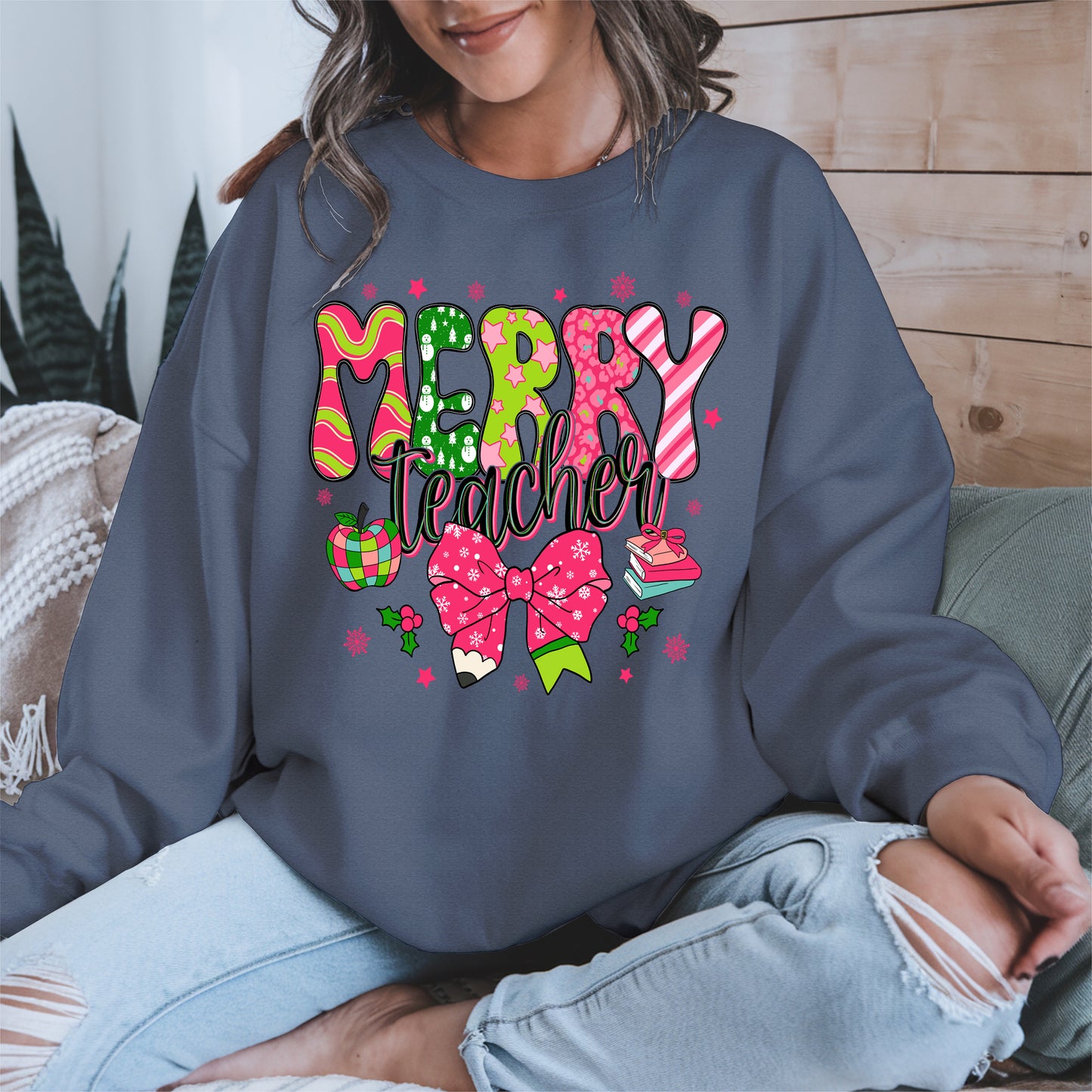 Merry Teacher Christmas Shirt