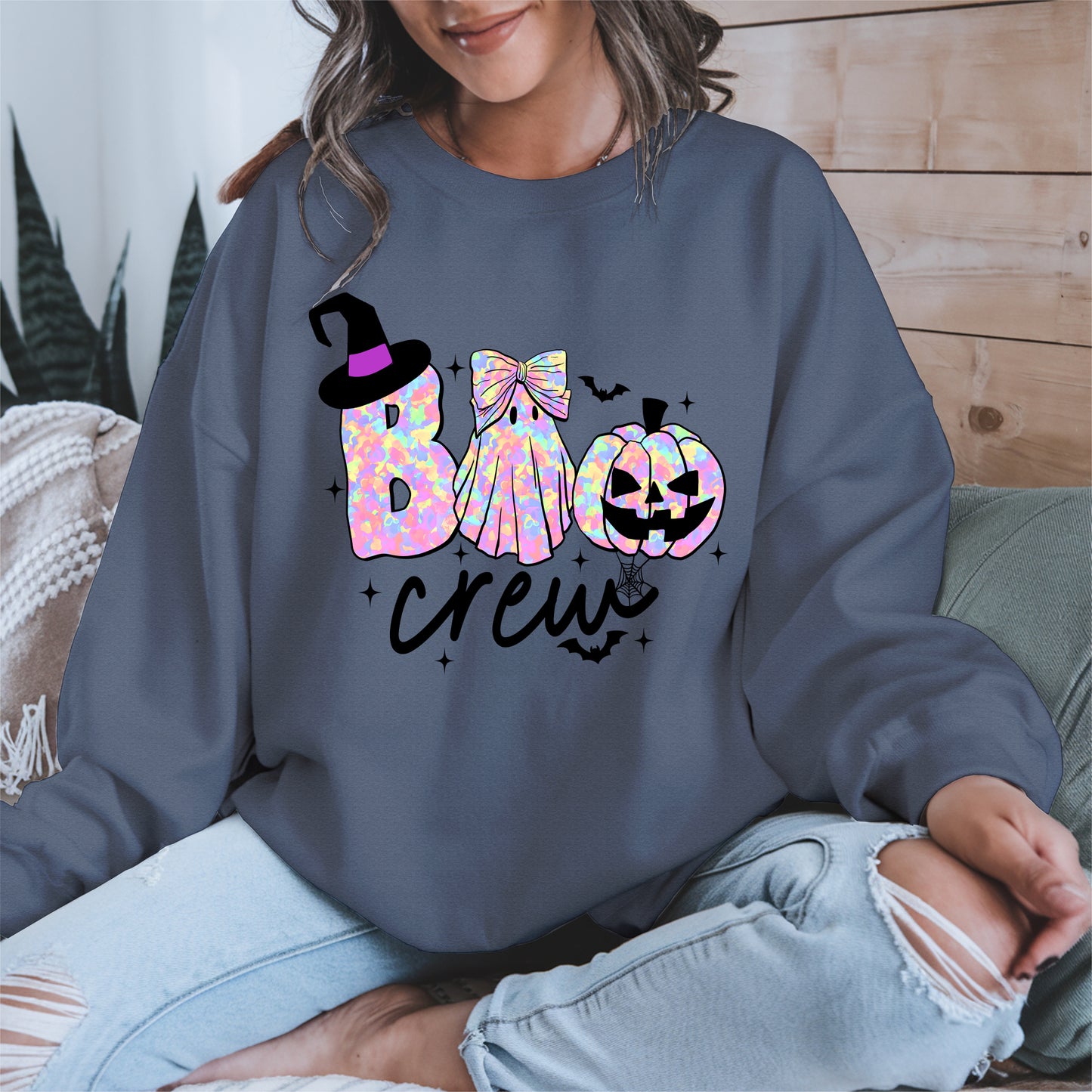 Boo Crew halloween shirt and hoodie