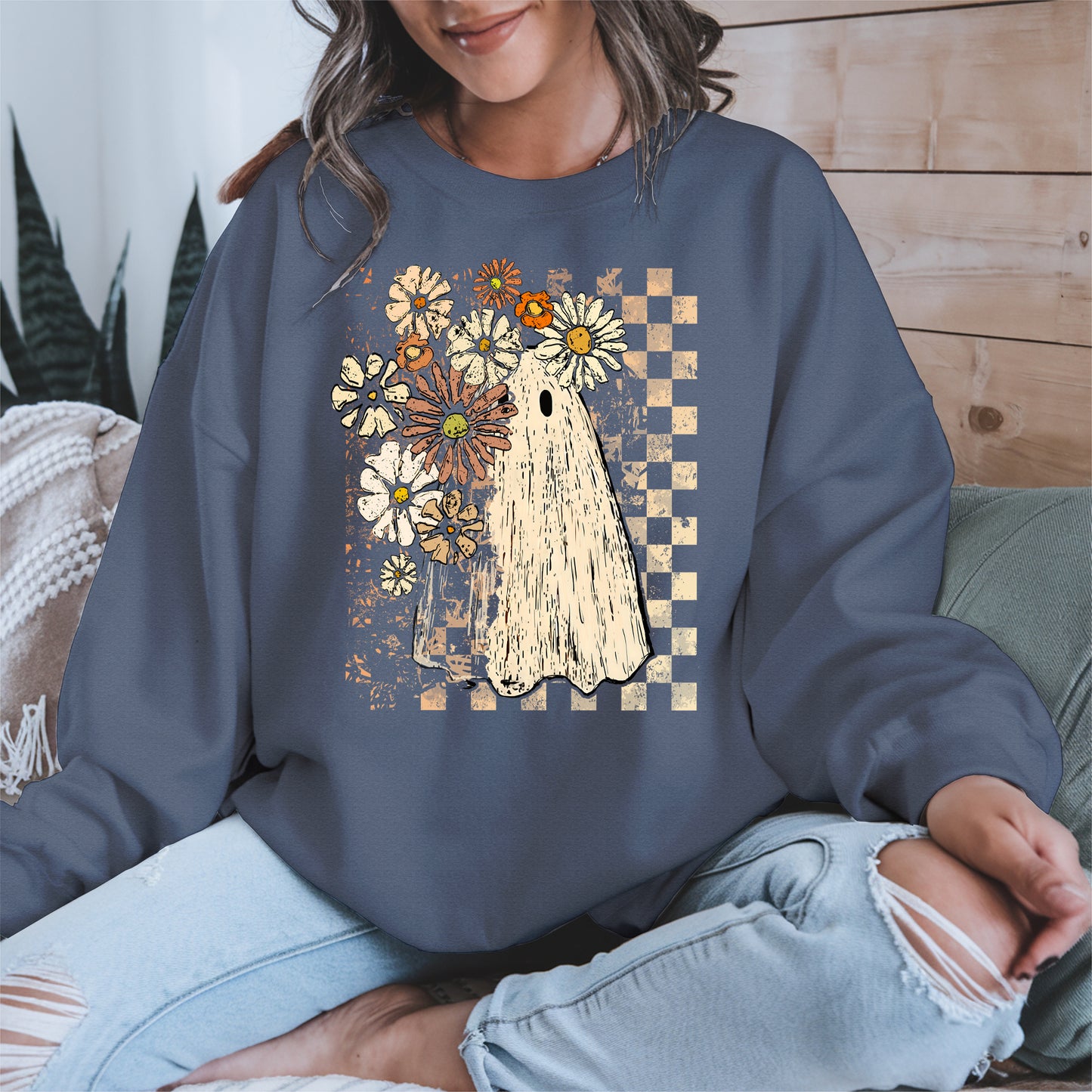 Ghost Floral halloween shirt
