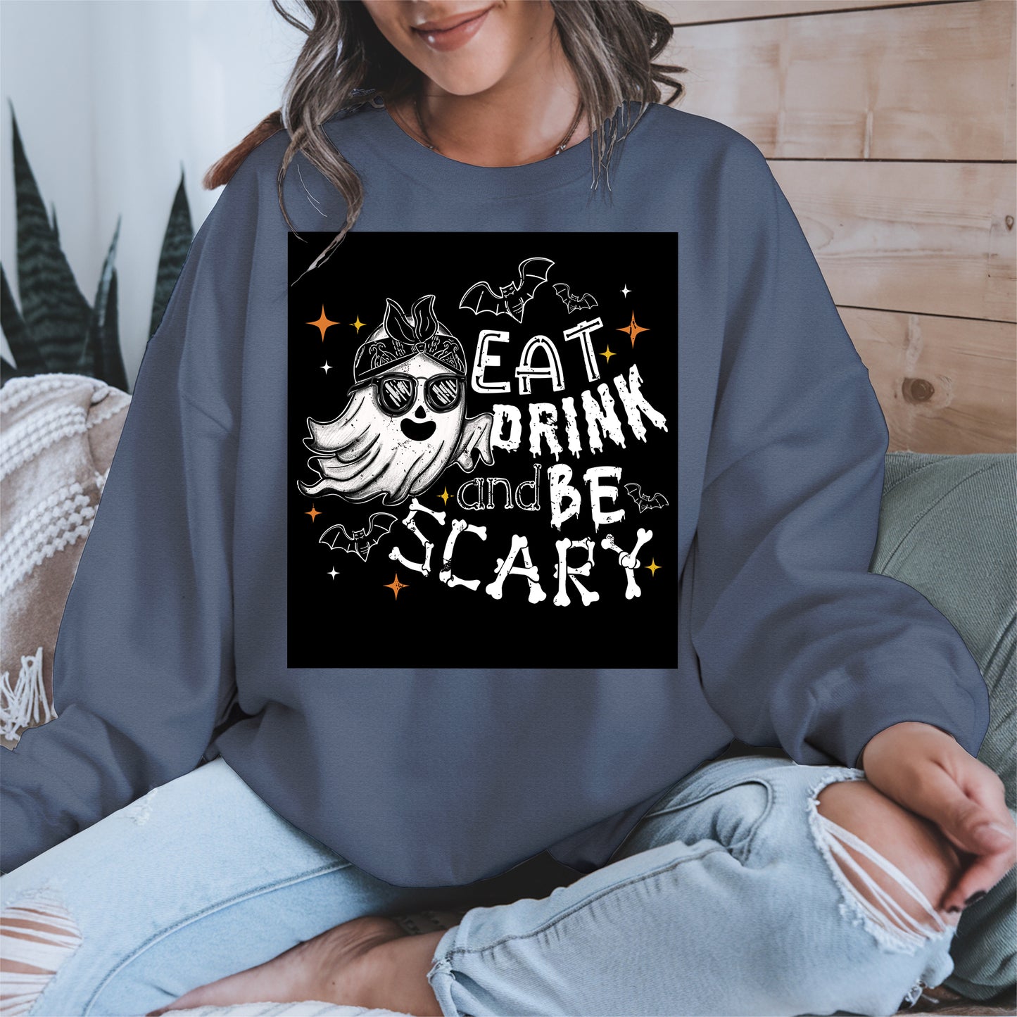 Eat Drink and Be Scary halloween shirt